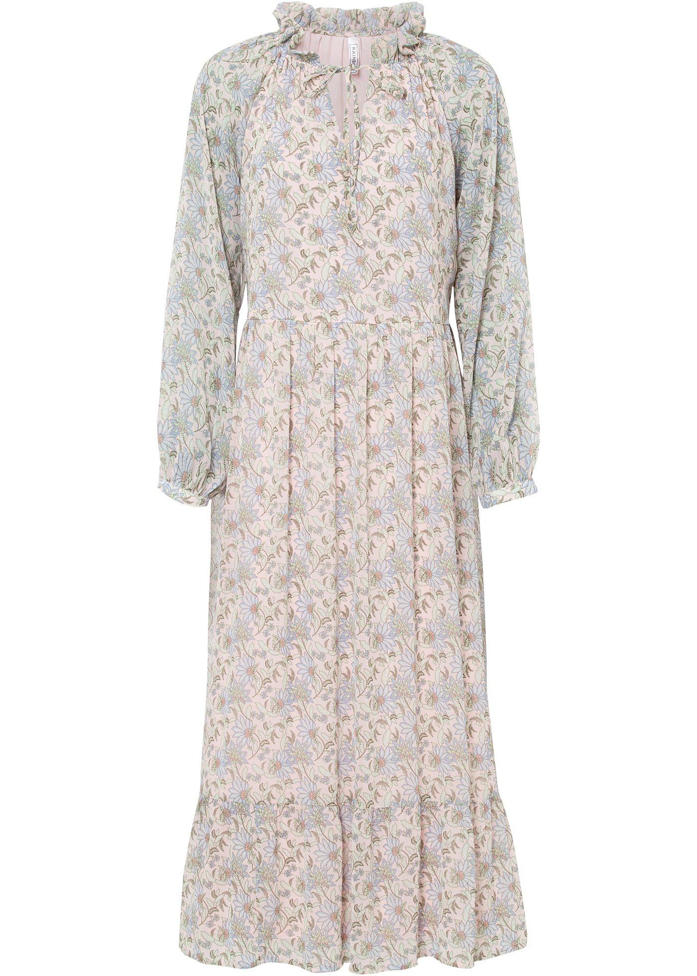 Robe longue en chiffon avec polyester recyclé