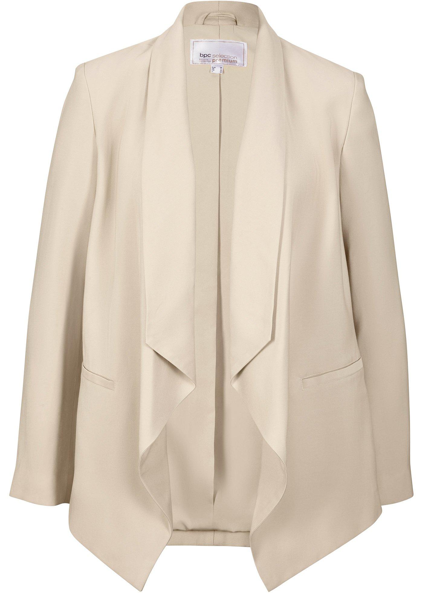 Blazer en viscose à col châle