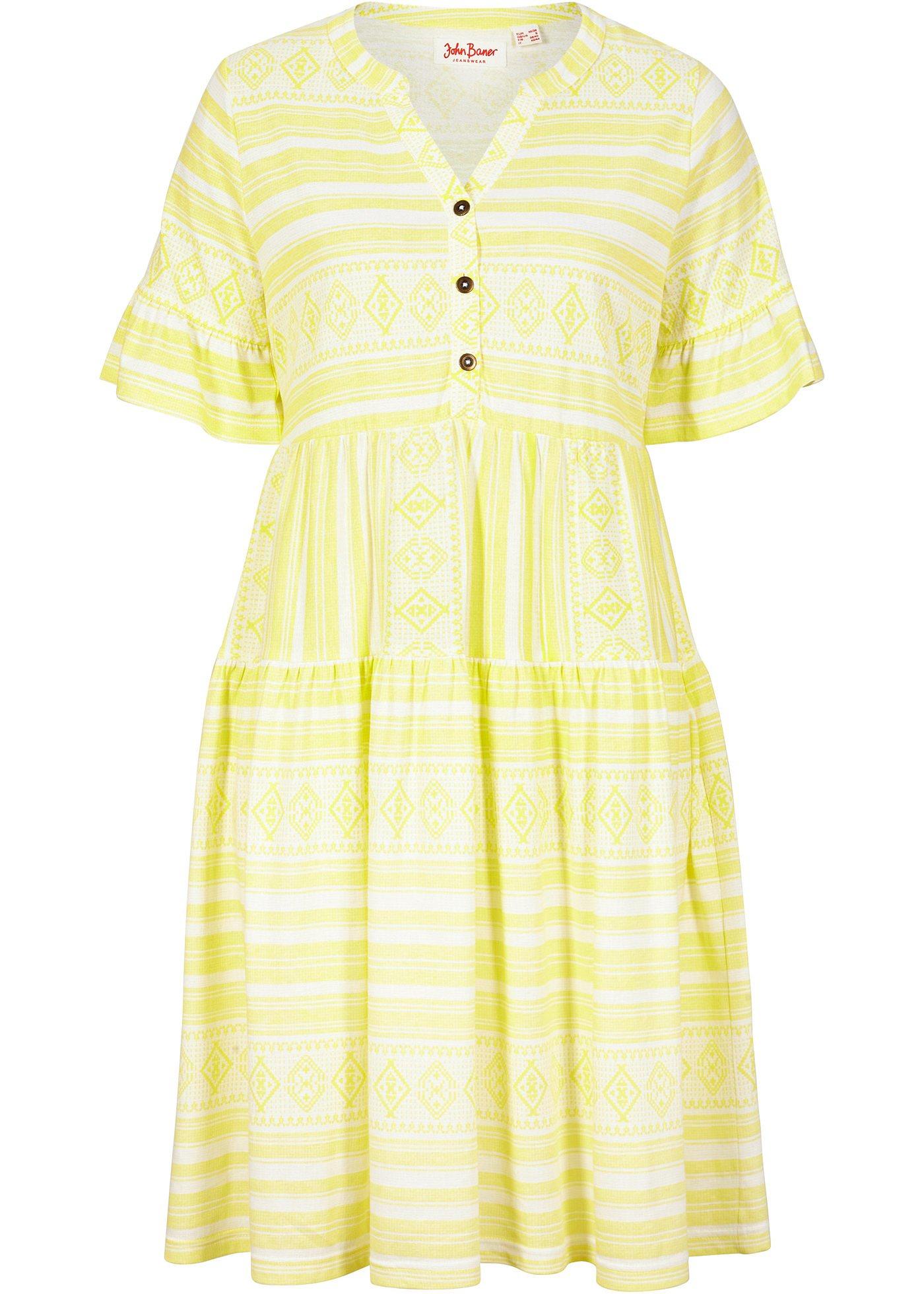 Robe T-shirt, manches courtes, imprimée