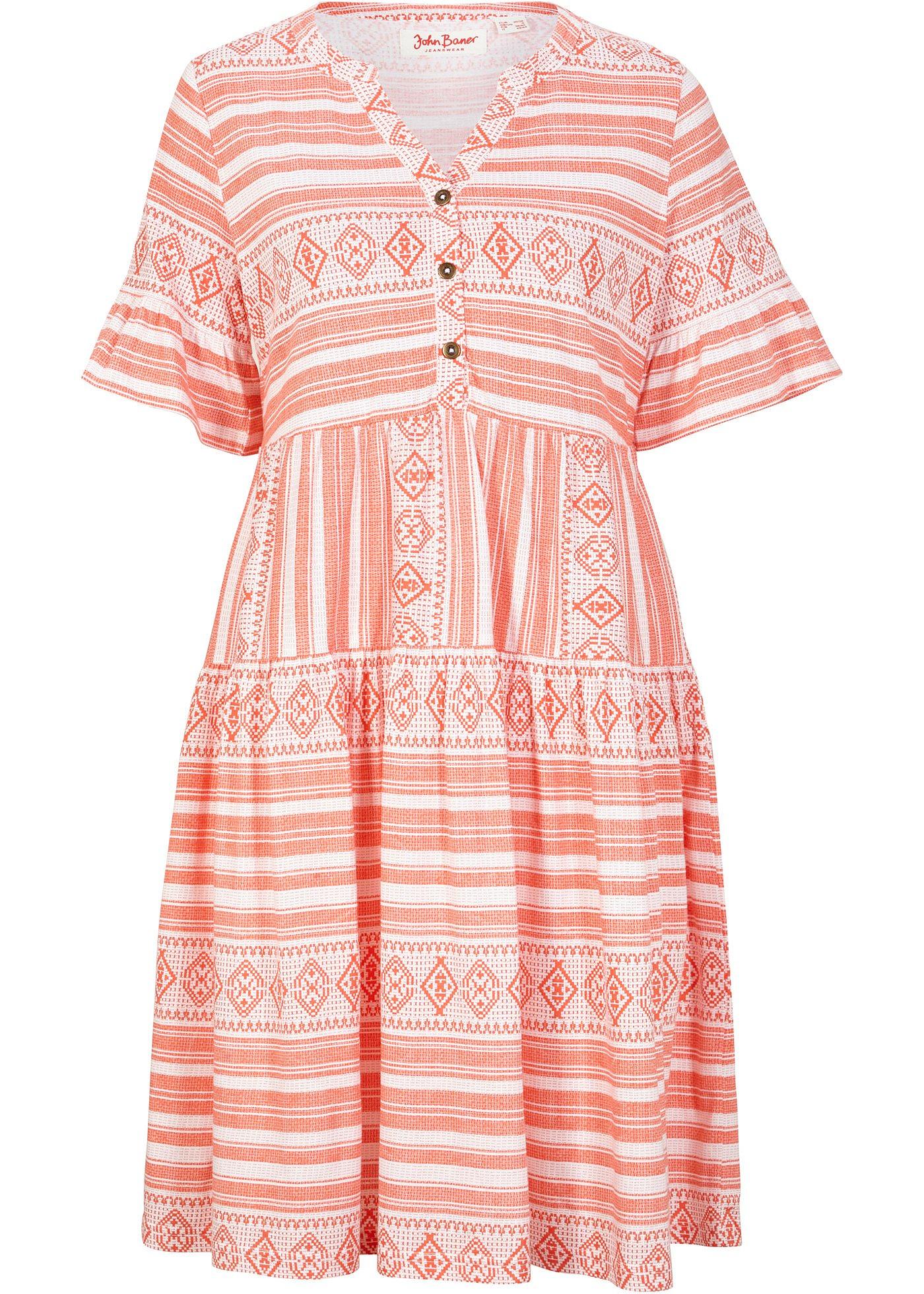 Robe T-shirt, manches courtes, imprimée