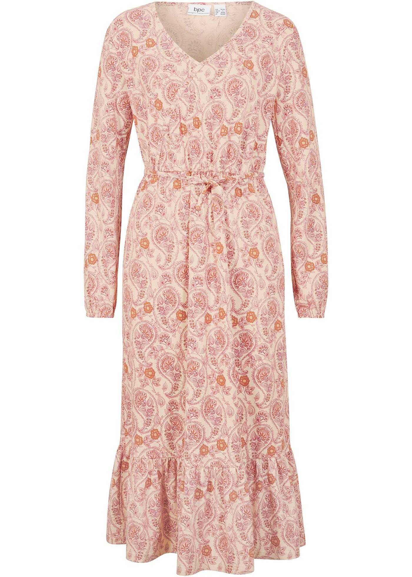 Robe ample avec volant en coton bio