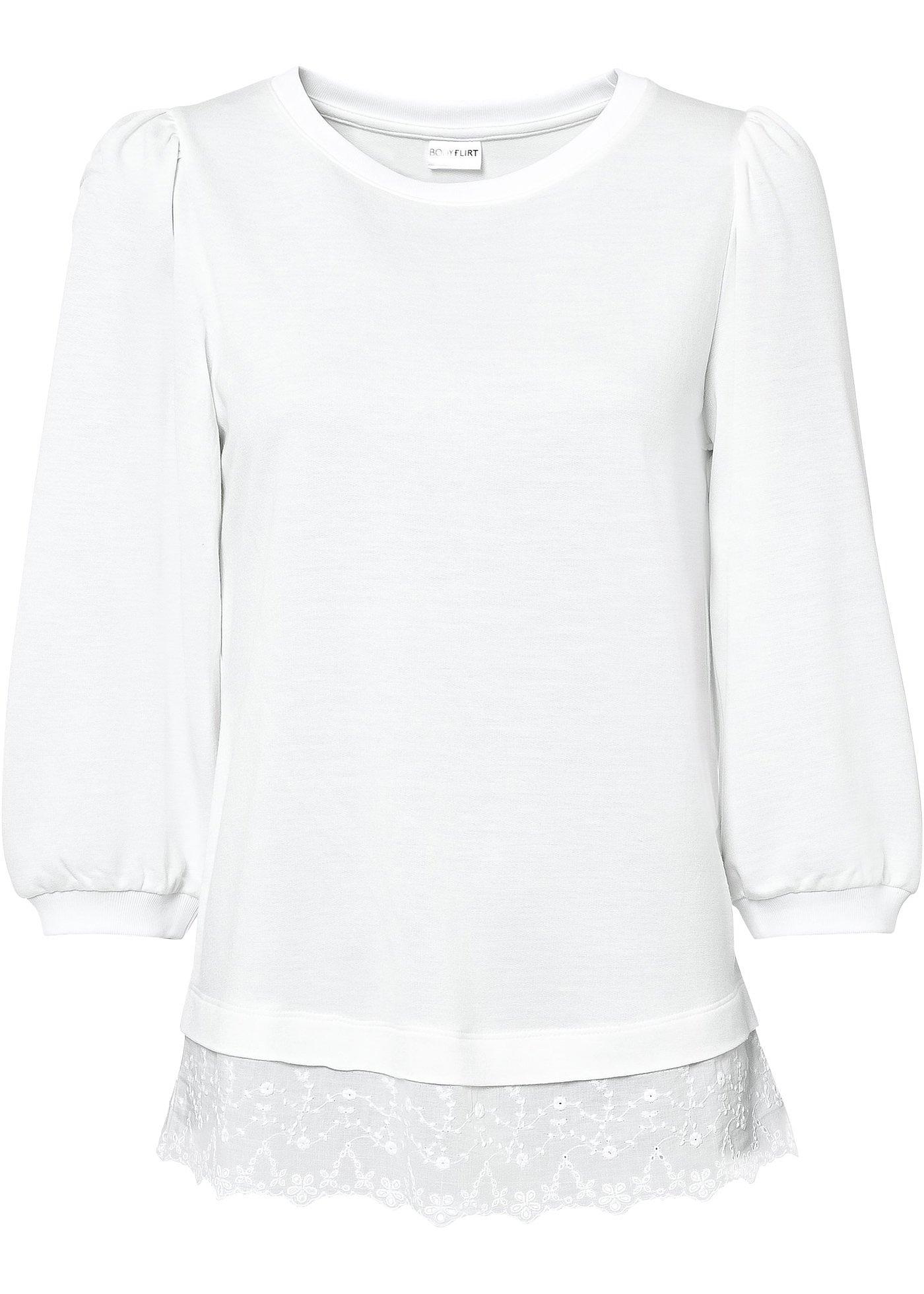 Sweat-shirt à dentelle