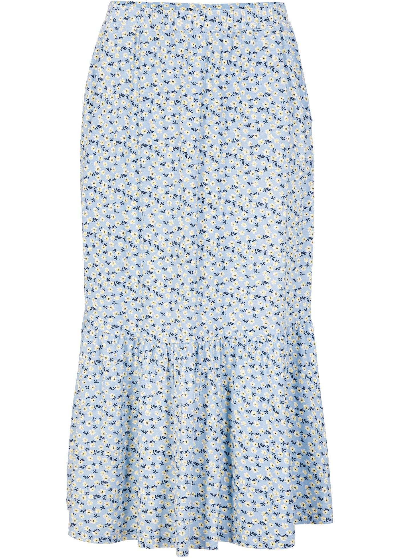 Jupe à flleurs en viscose durable