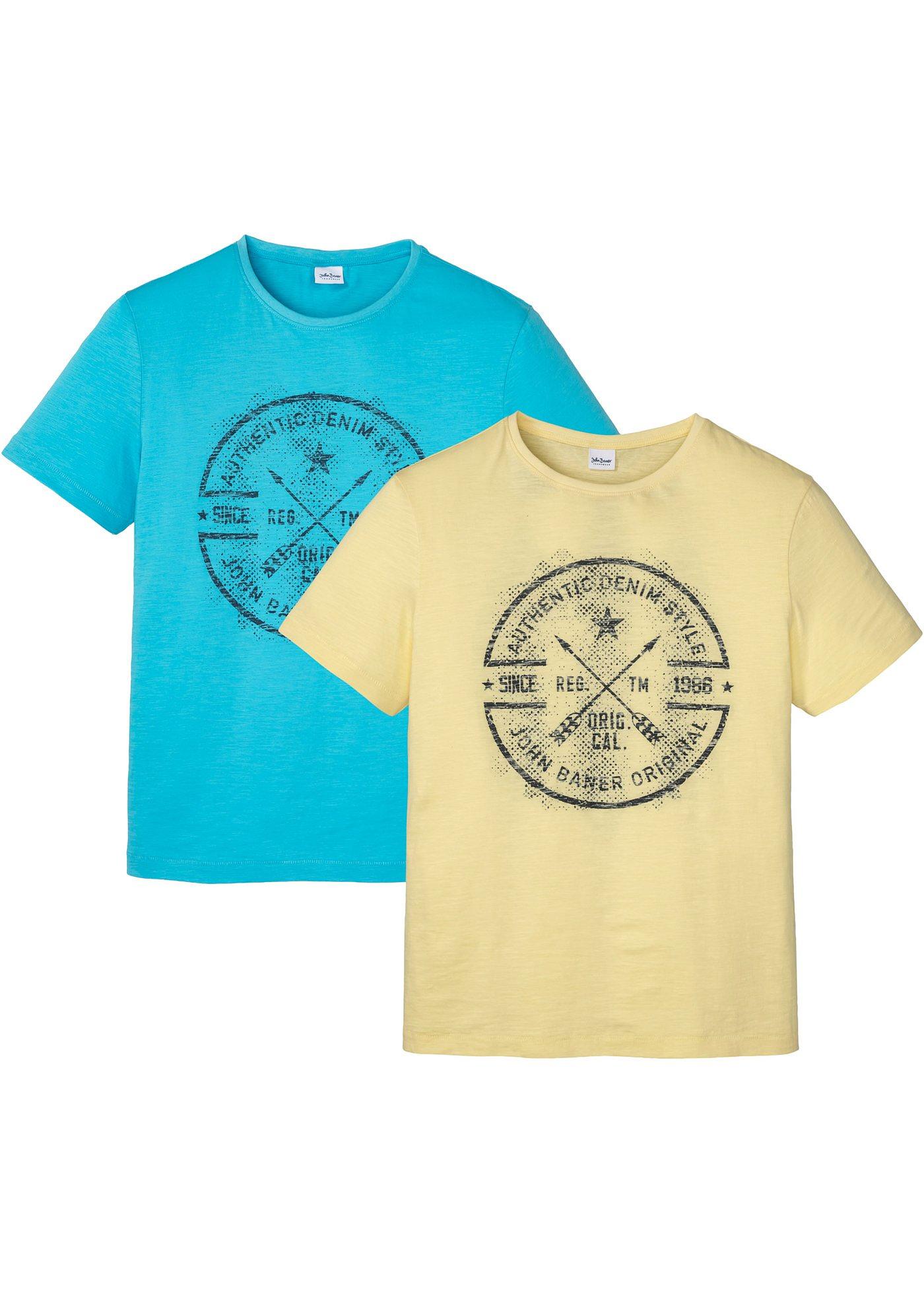 Lot de 2 T-shirts durables en coton bio