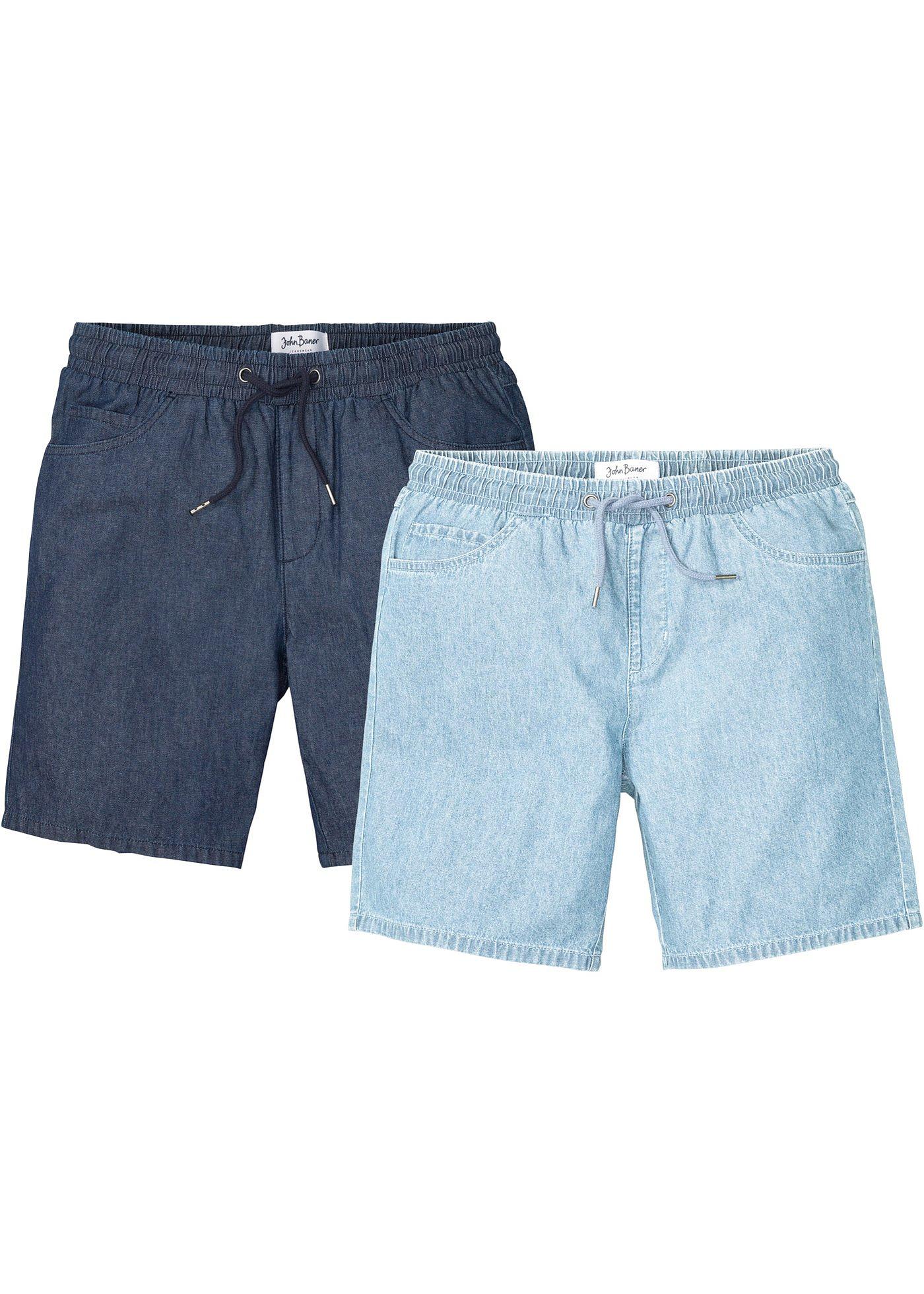 Lot de 2 bermudas taille extensible Classic Fit