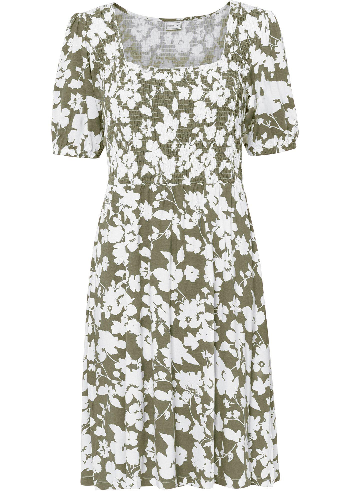 Robe en jersey avec smock