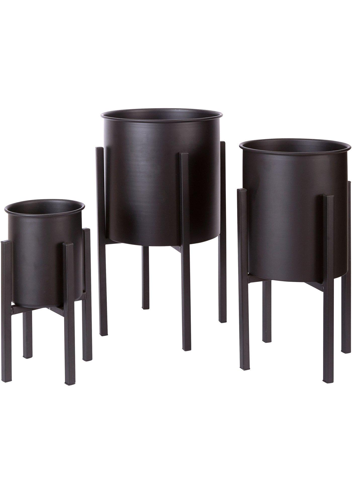 Cache-pot sur pieds (Ens. 3 pces.)