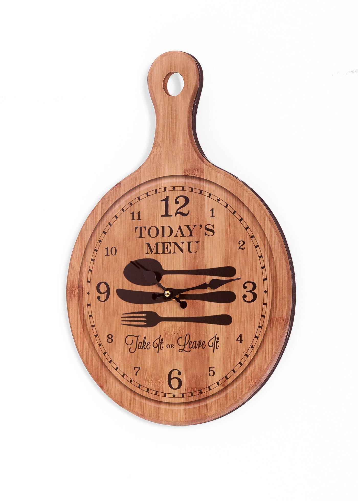 Horloge murale avec couverts