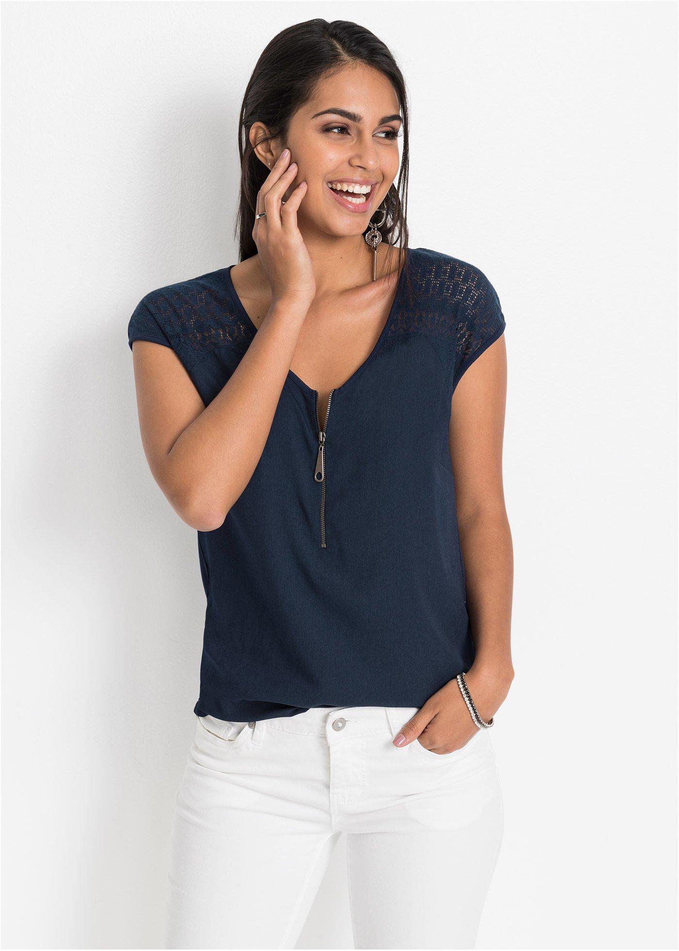 Tee-shirt Bébé Dentelle Avec Empiècement - Marque Bebe - Taille S - Neuf Avec étiquettes