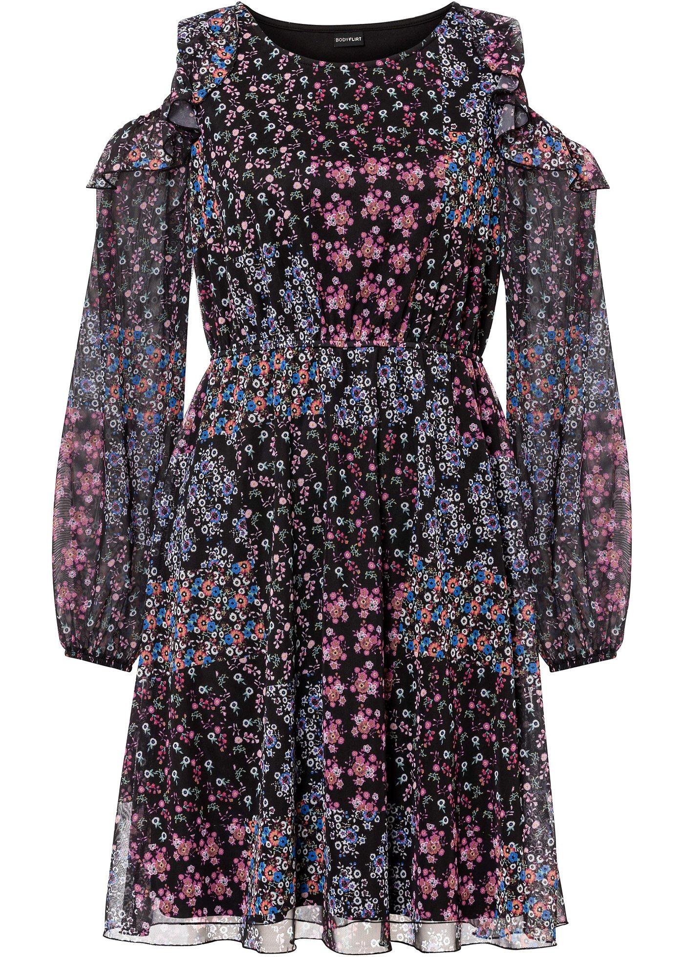 Robe en mesh imprimée