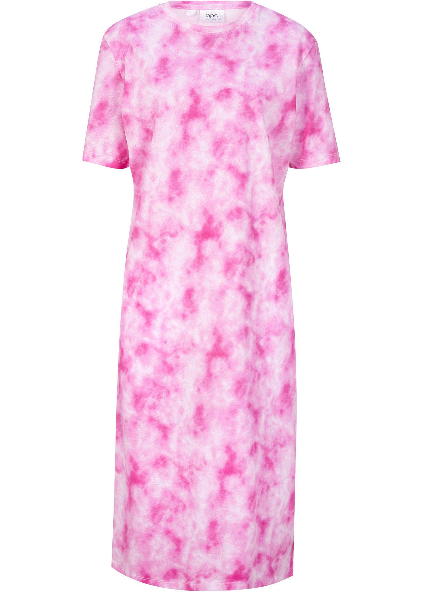 Robe à imprimé batik, mi-manches