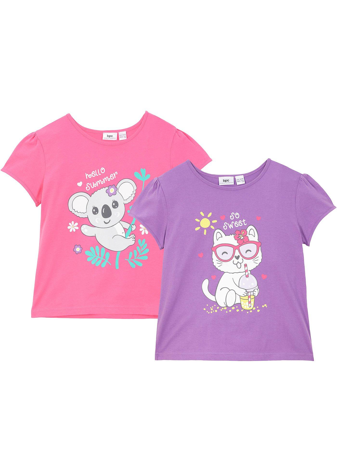 Lot de 2 T-shirts fille