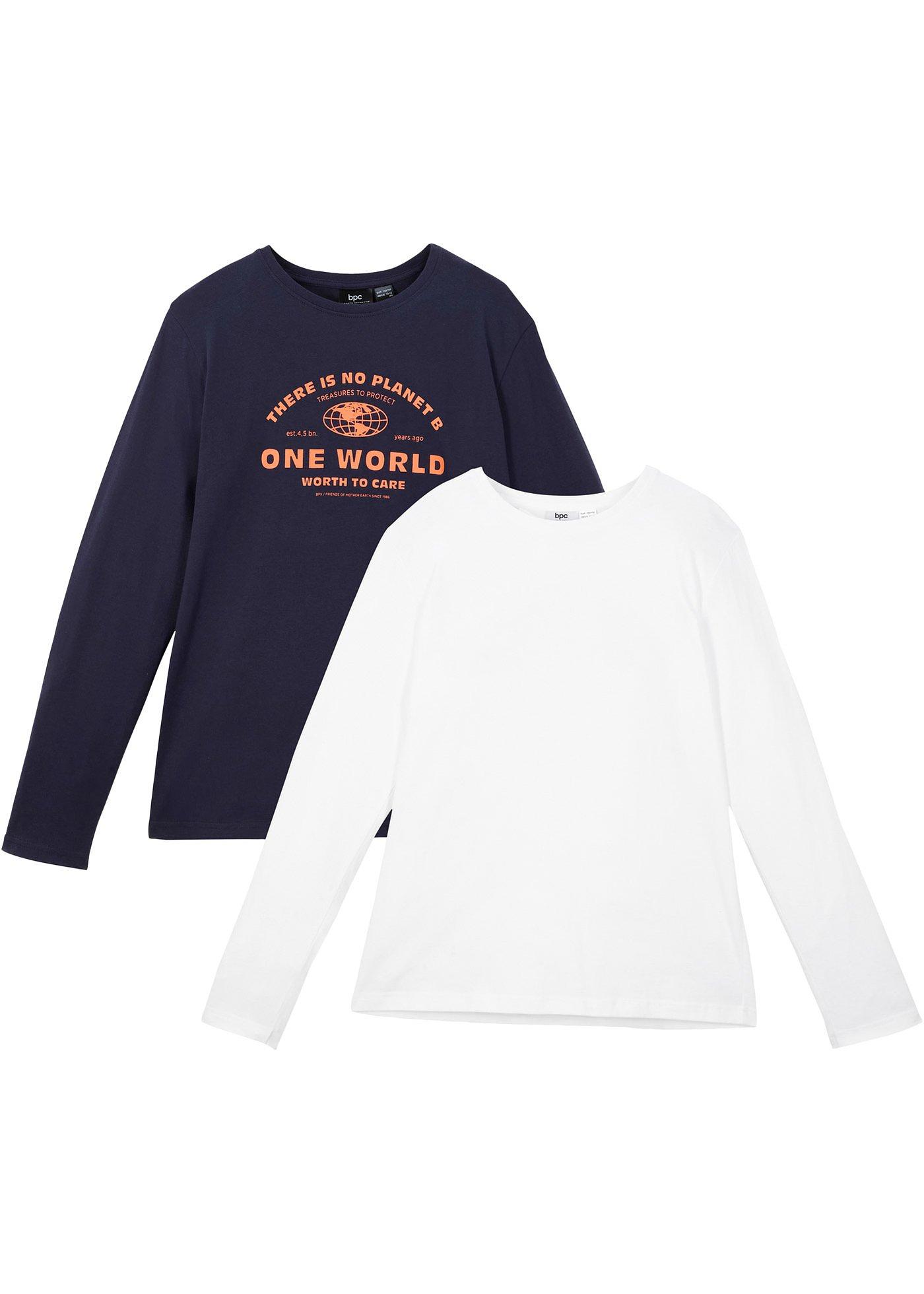 Lot de 2 T-shirts manches longues garçon