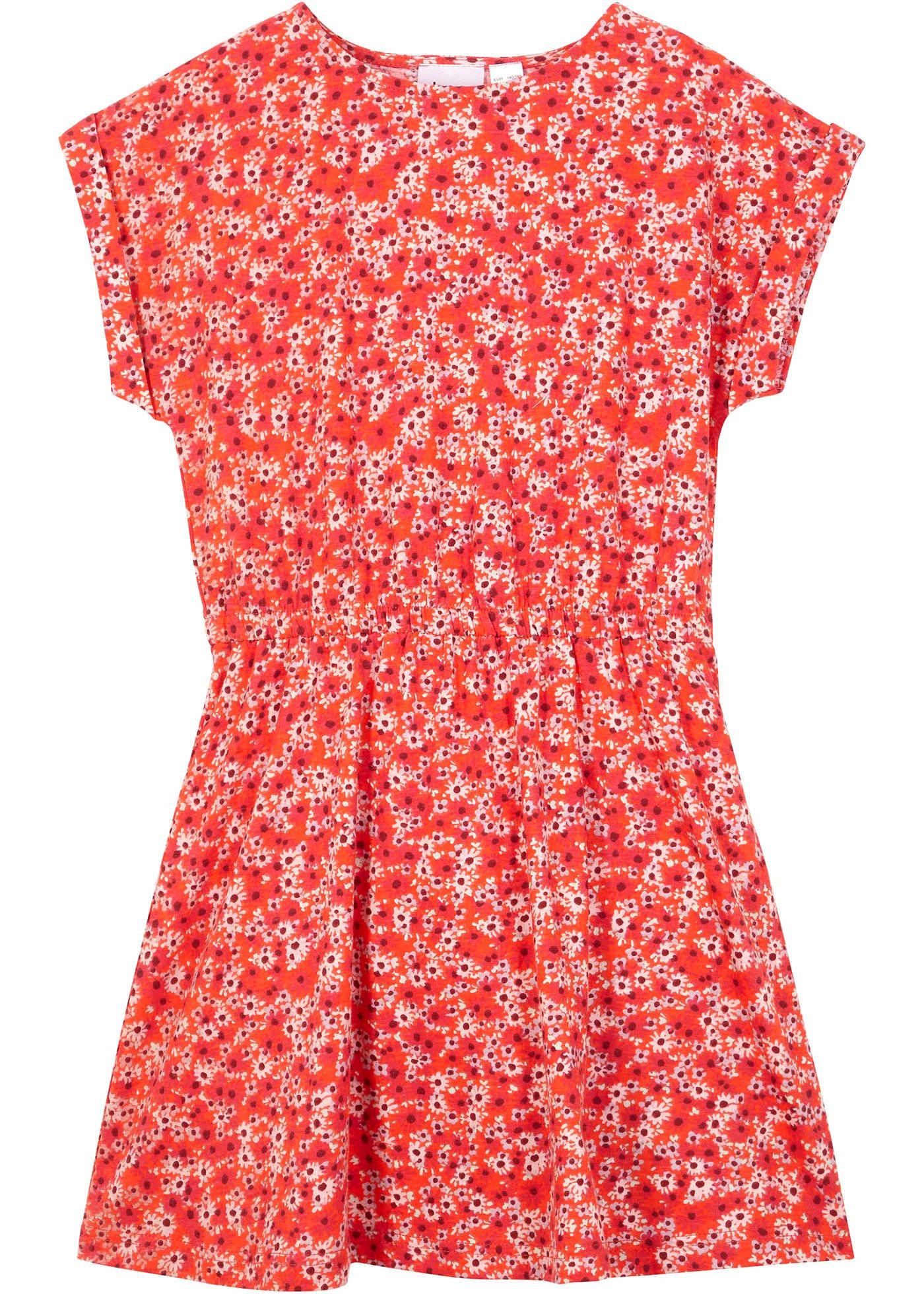 Robe en jersey fille avec motif floral
