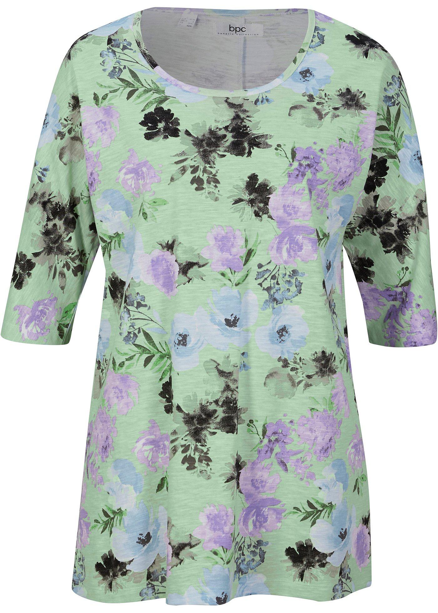 T-shirt en coton flammé