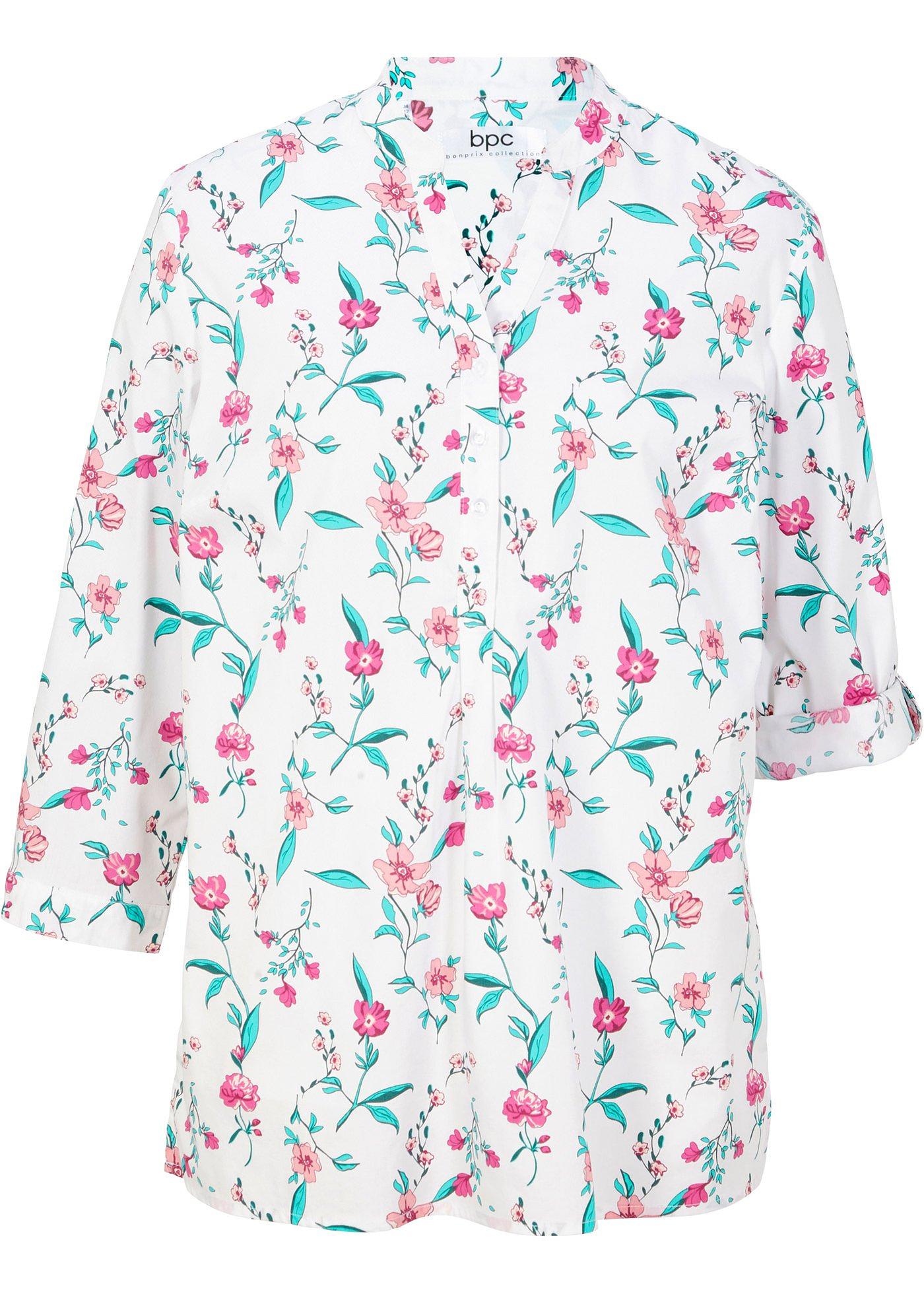 Blouse-tunique, manches 3/4