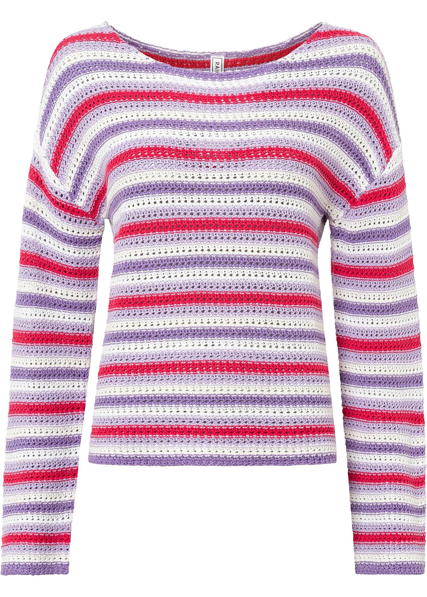 Pull en maille oversize à rayures