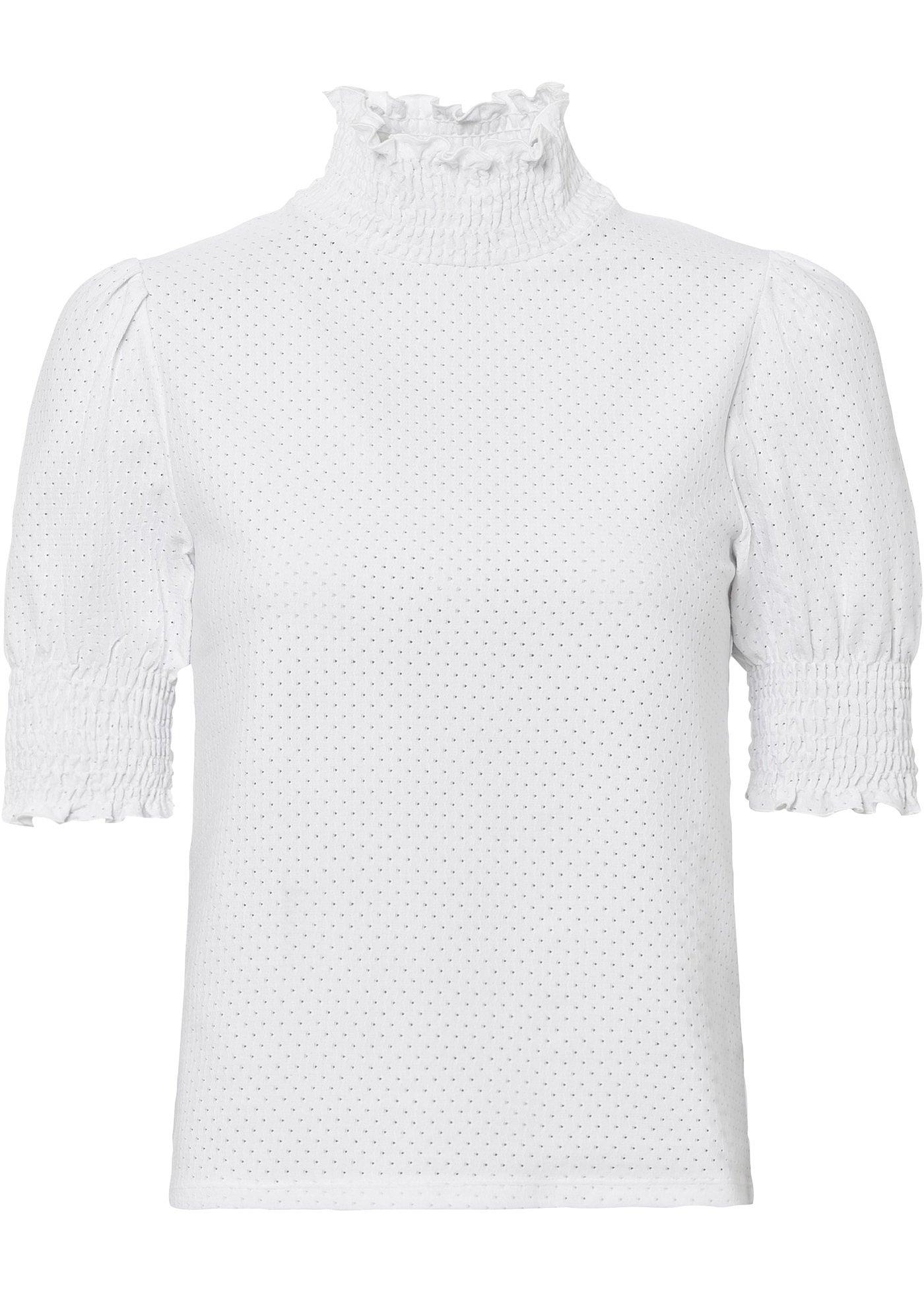 T-shirt à broderie ajourée