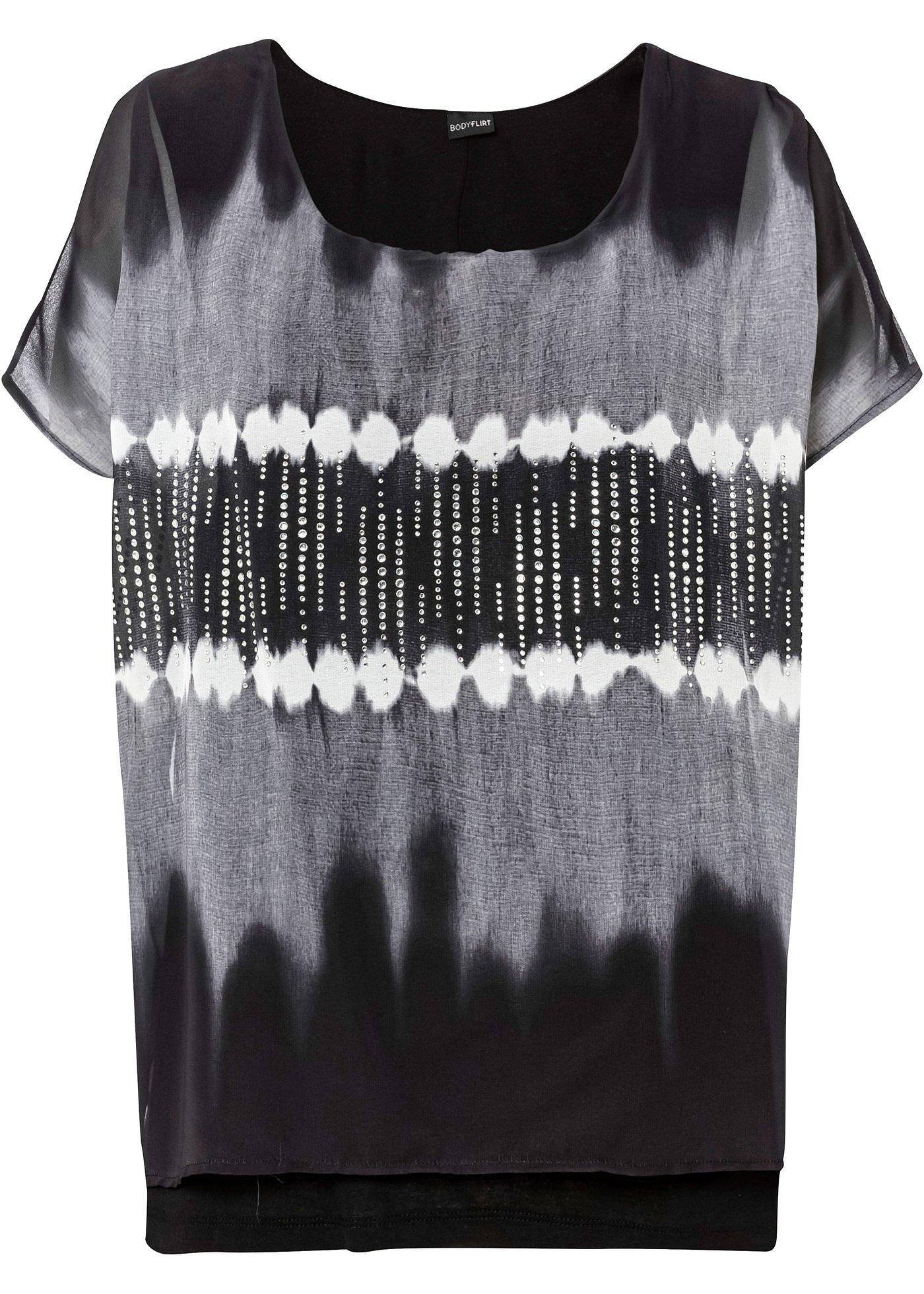 T-shirt double épaisseur à imprimé batik