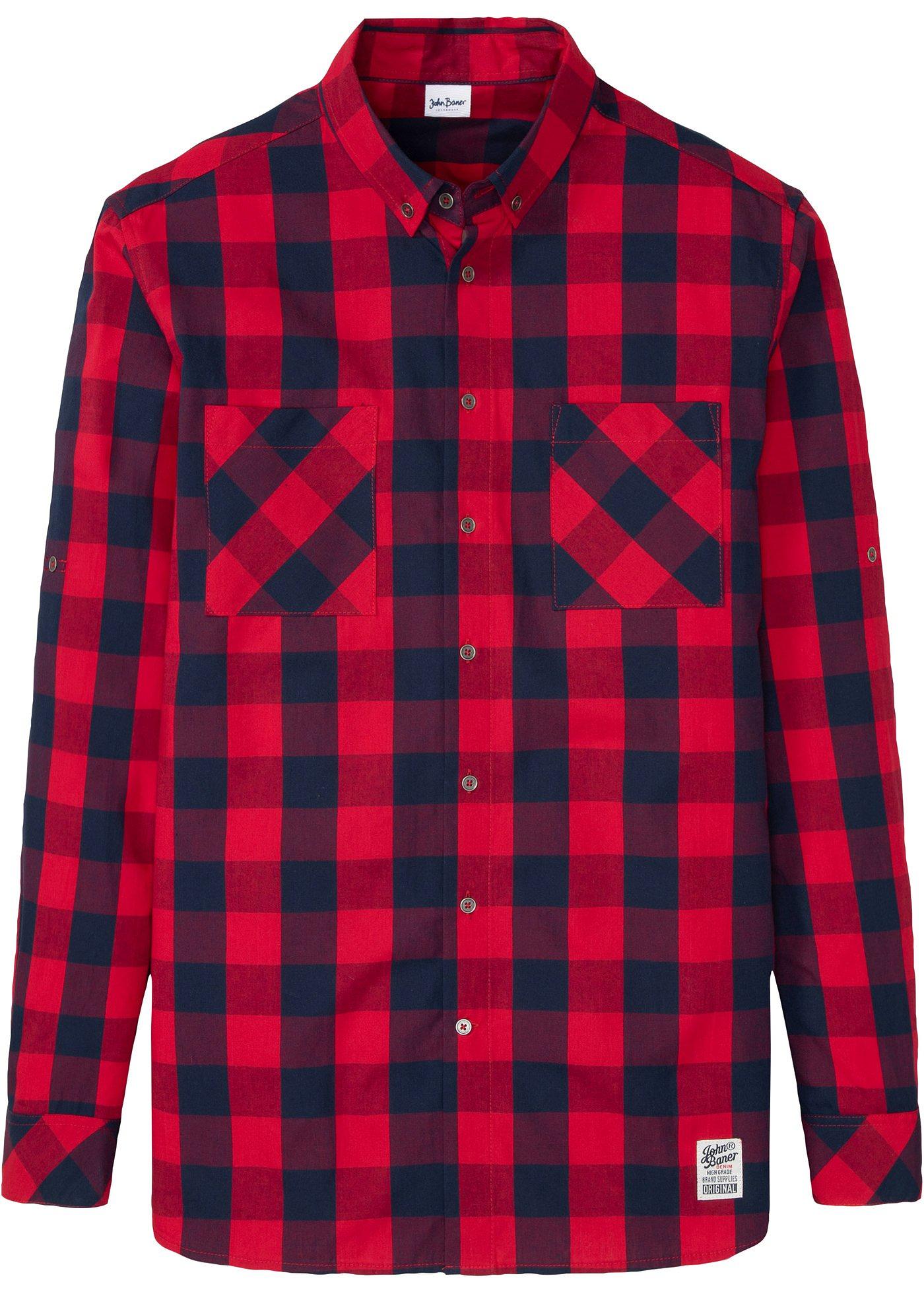 Chemise avec manches longues retroussables