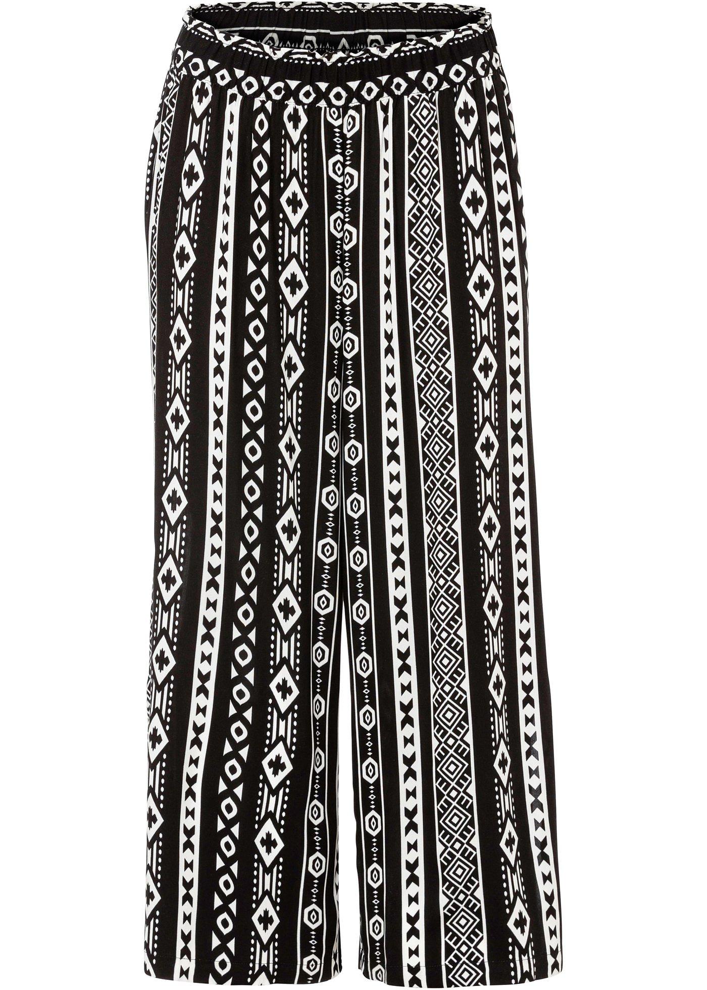 Jupe-culotte imprimée avec fente