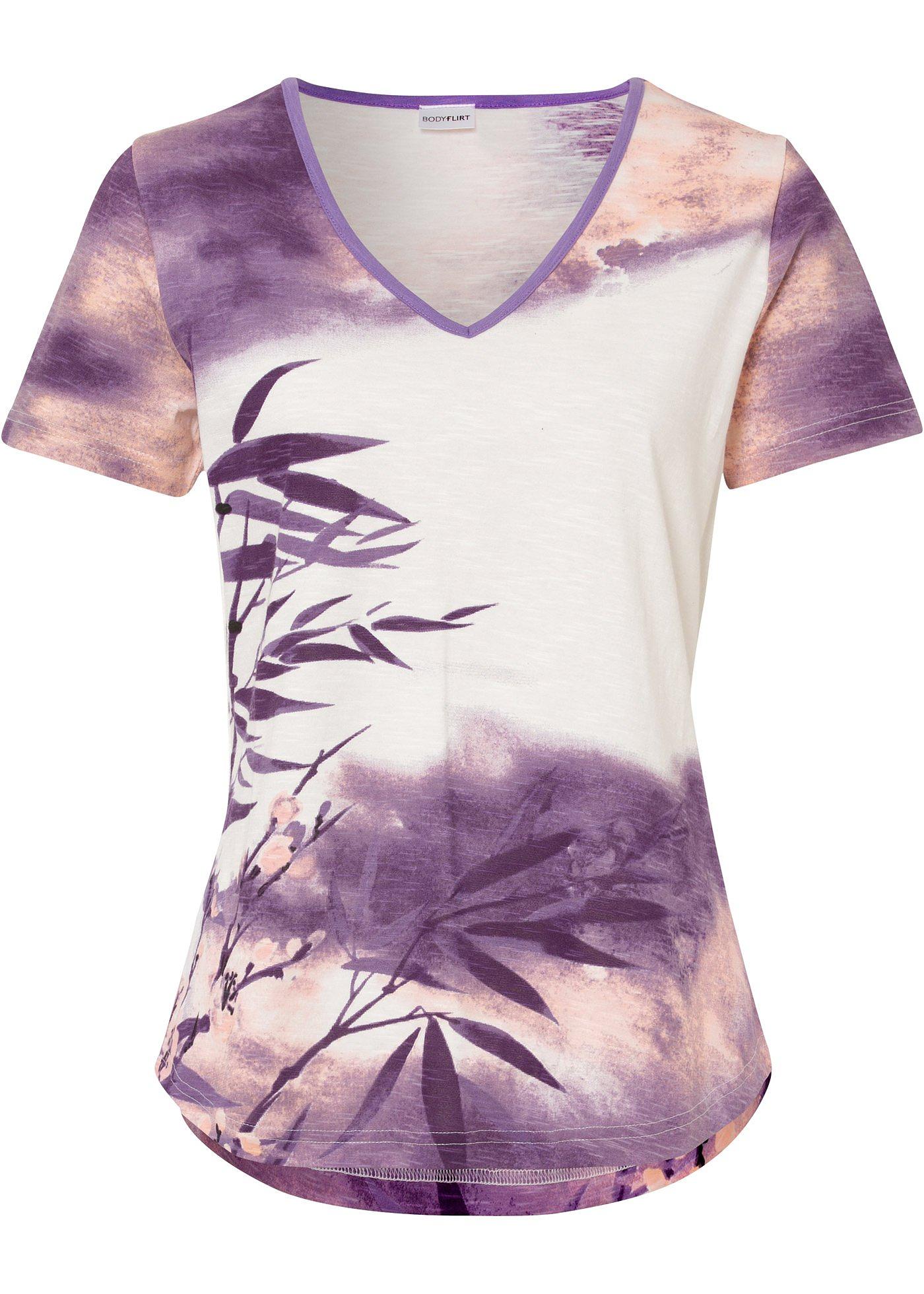 T-shirt à imprimé batik