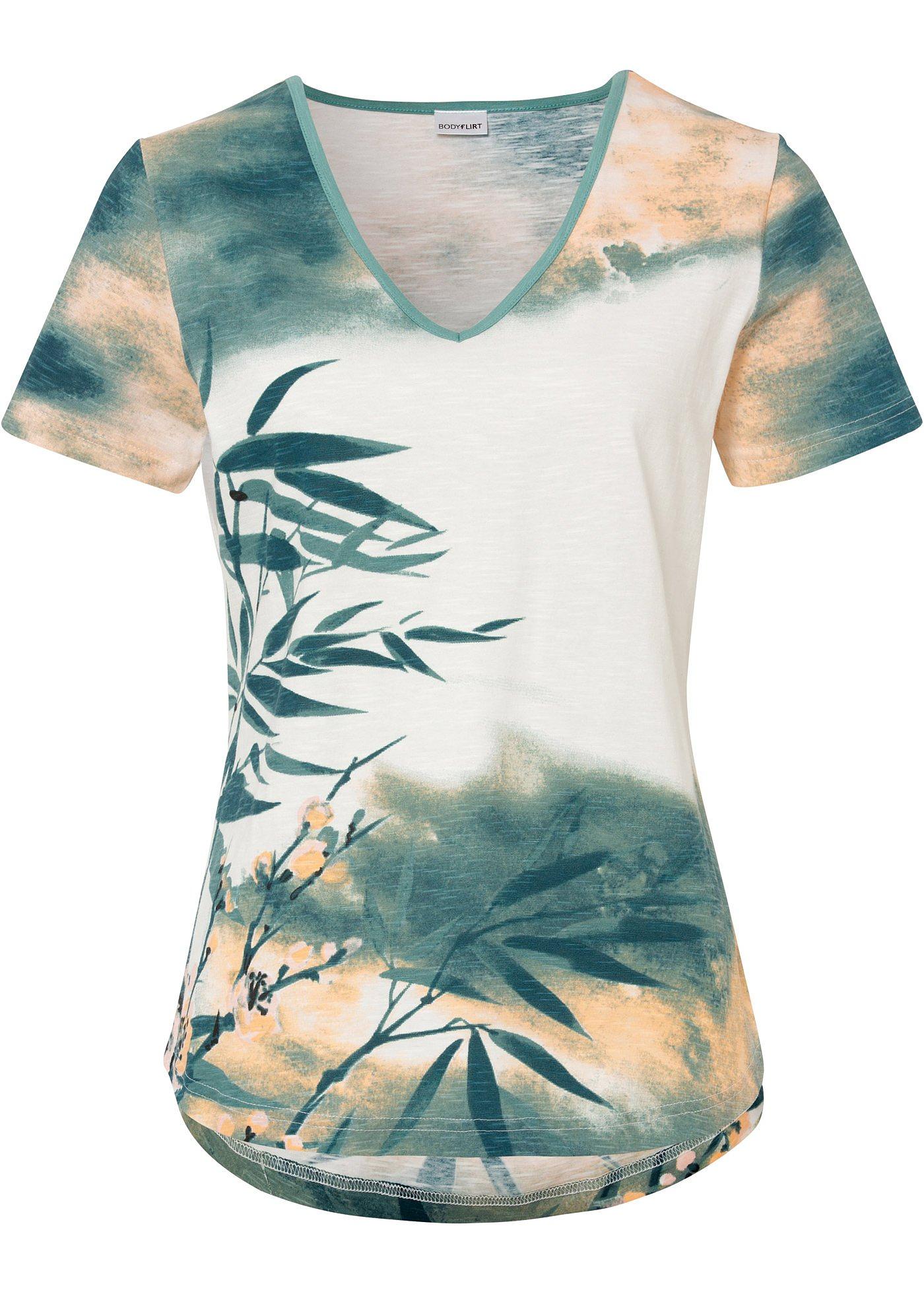 T-shirt à imprimé batik