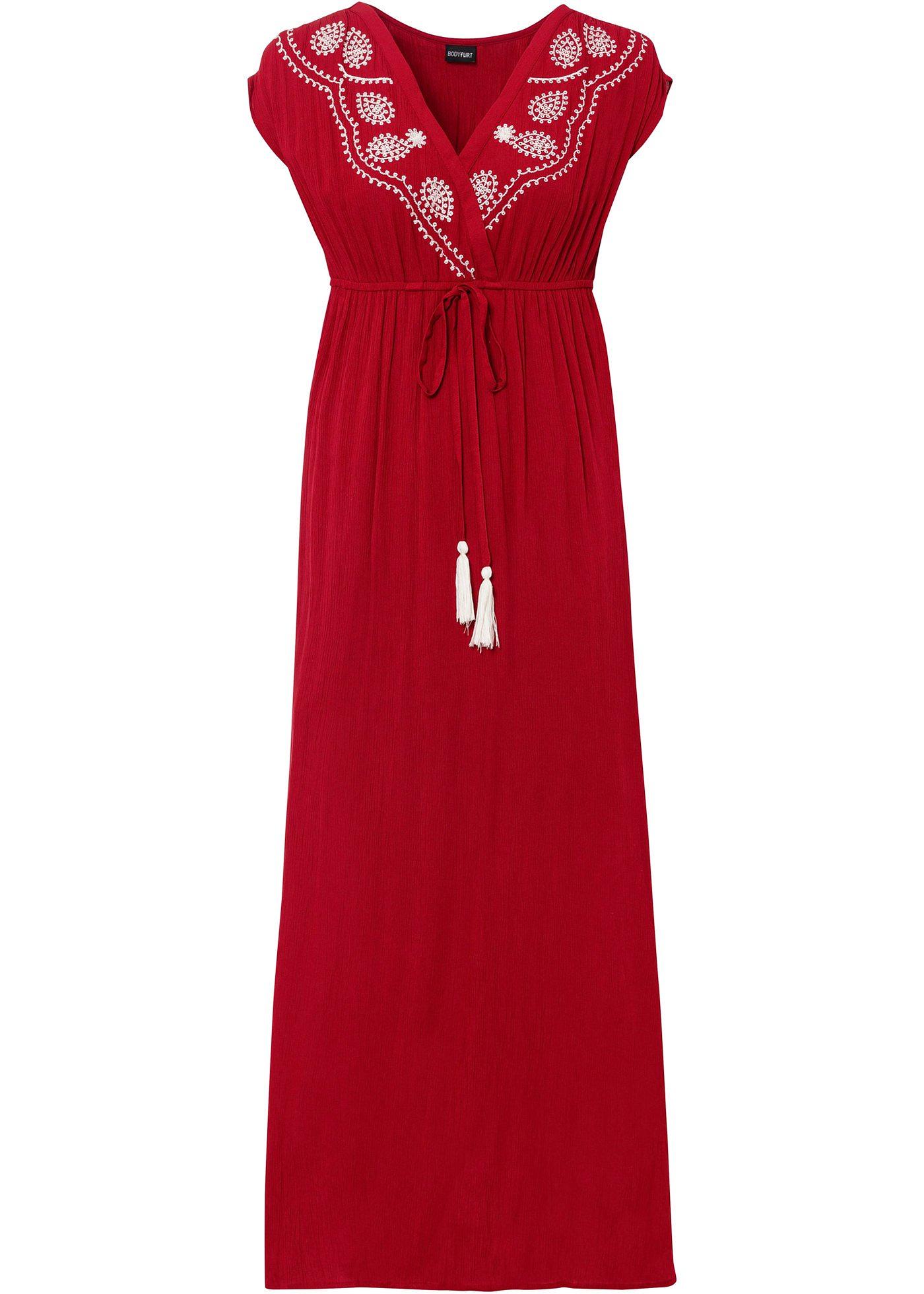 Robe longue à broderie