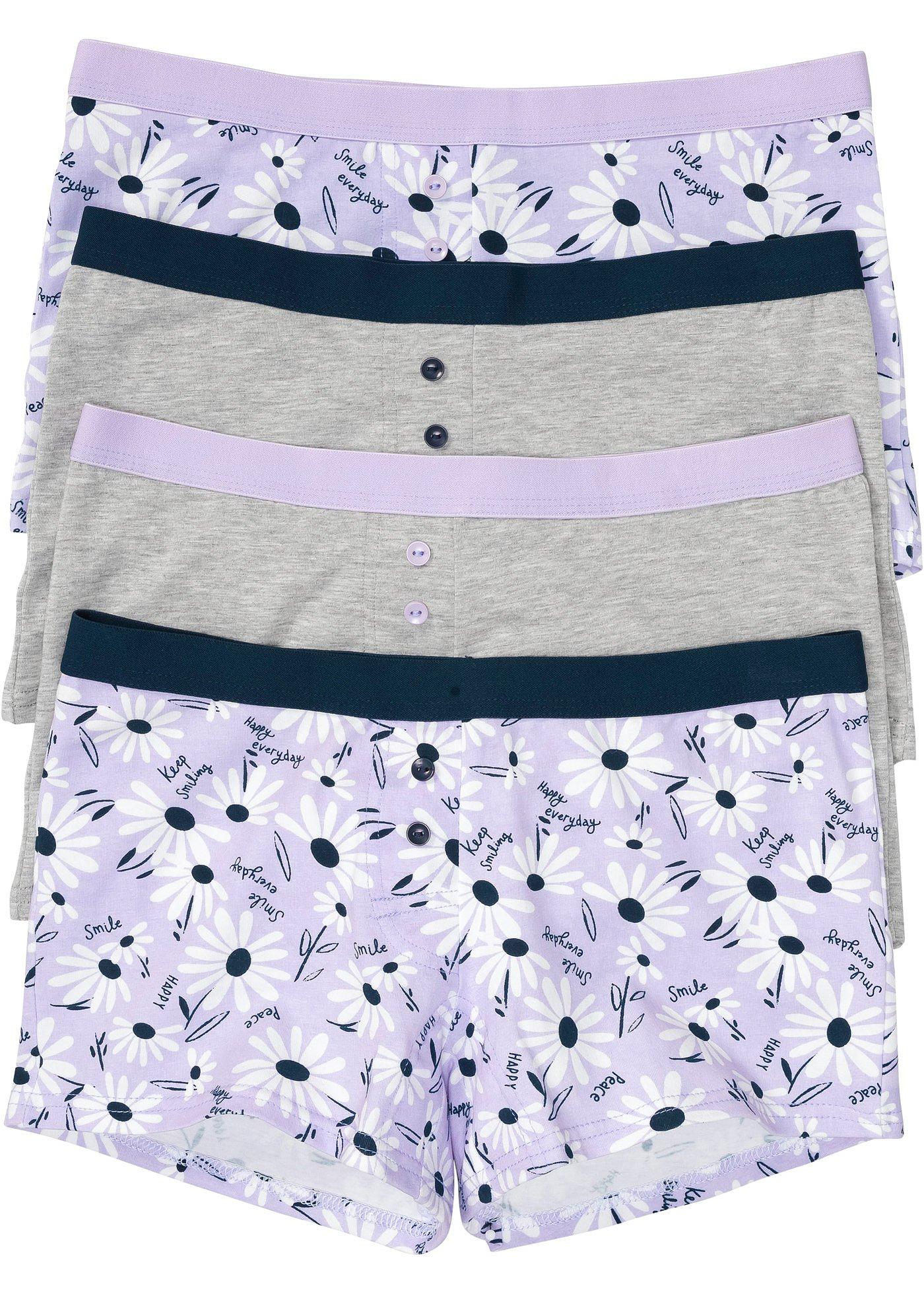 Lot de 4 boxers femme