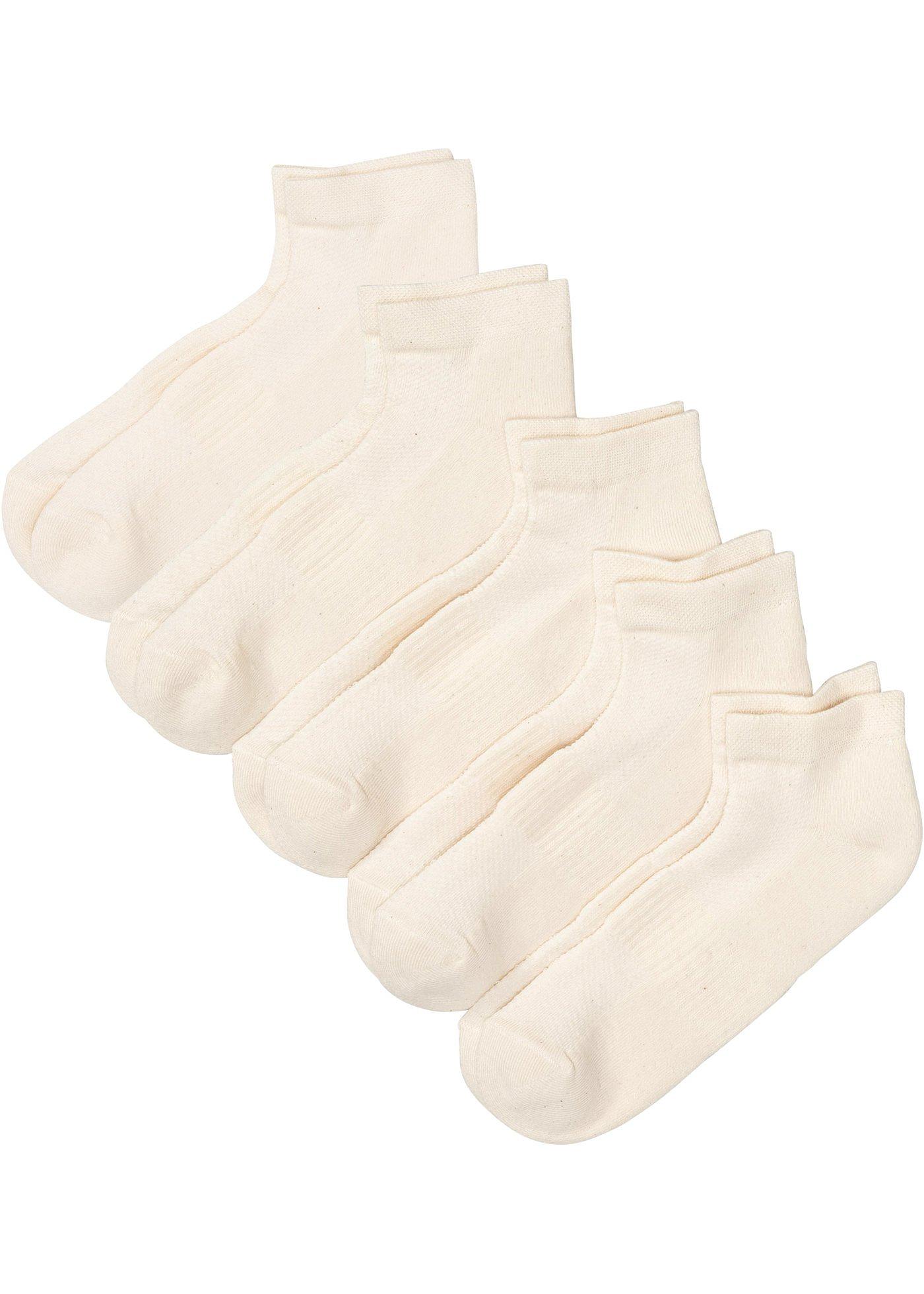 Lot de 5 paires de chaussettes de sport en coton bio