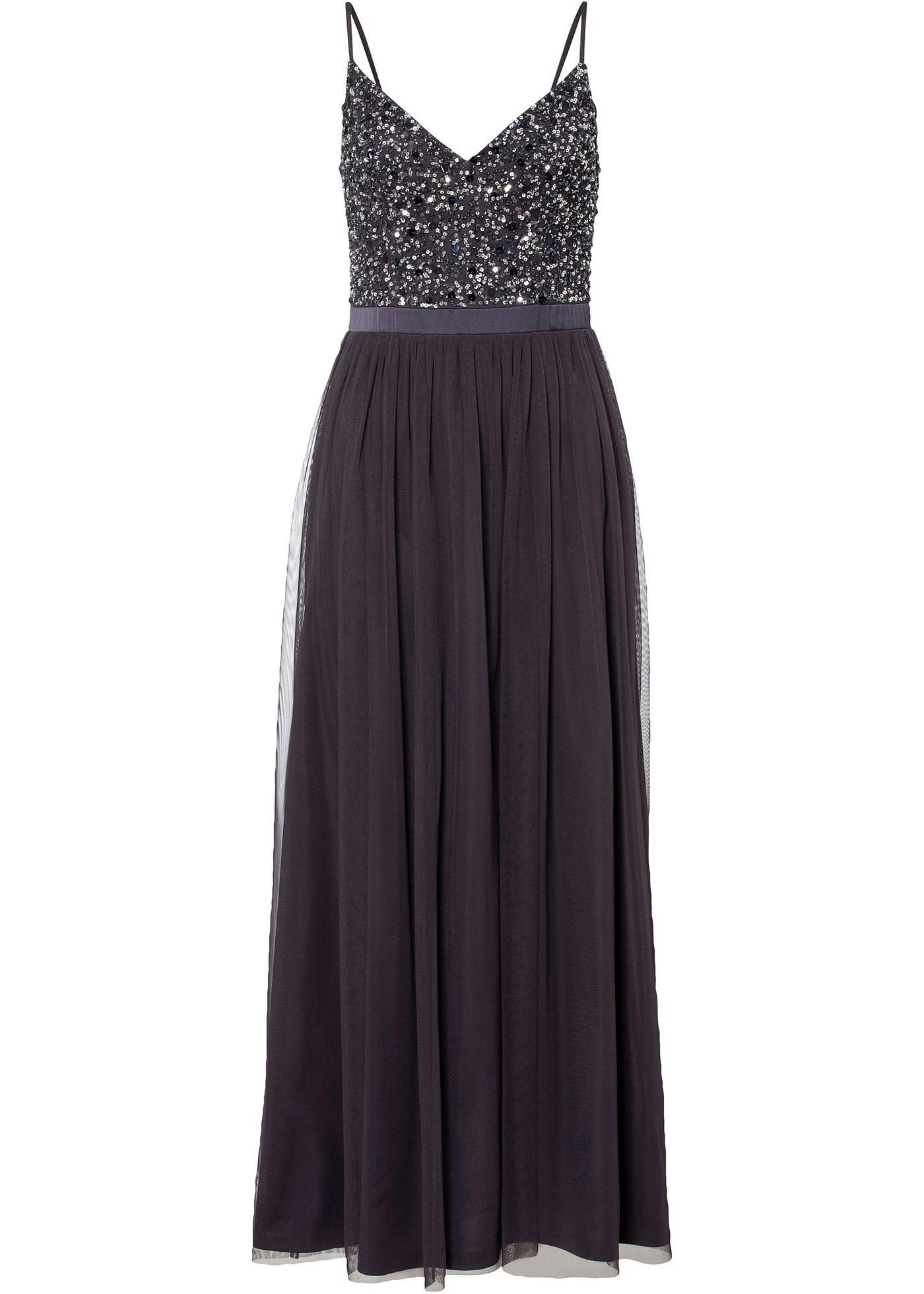 Robe longue à paillettes