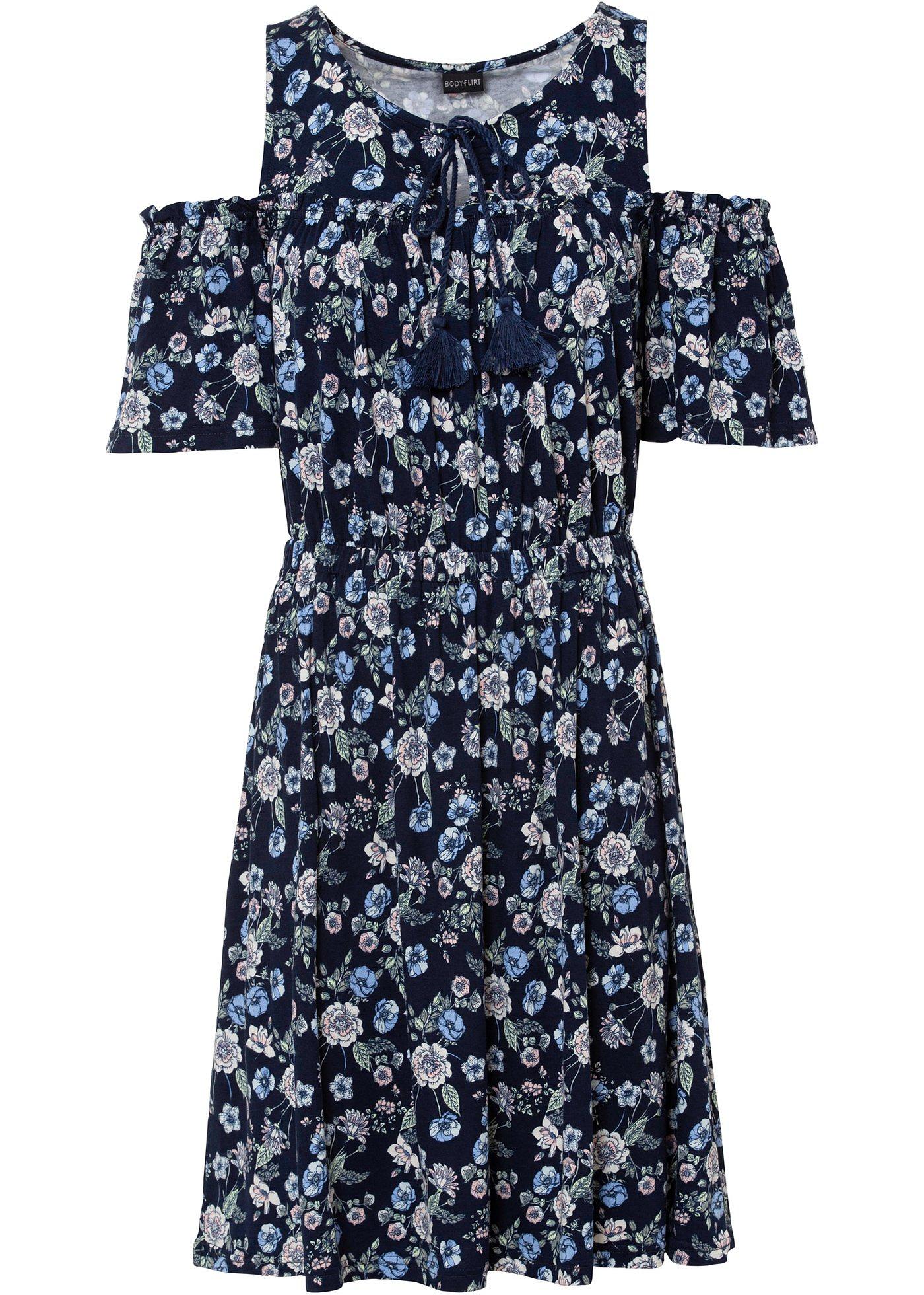 Robe à épaules dénudées en viscose durable