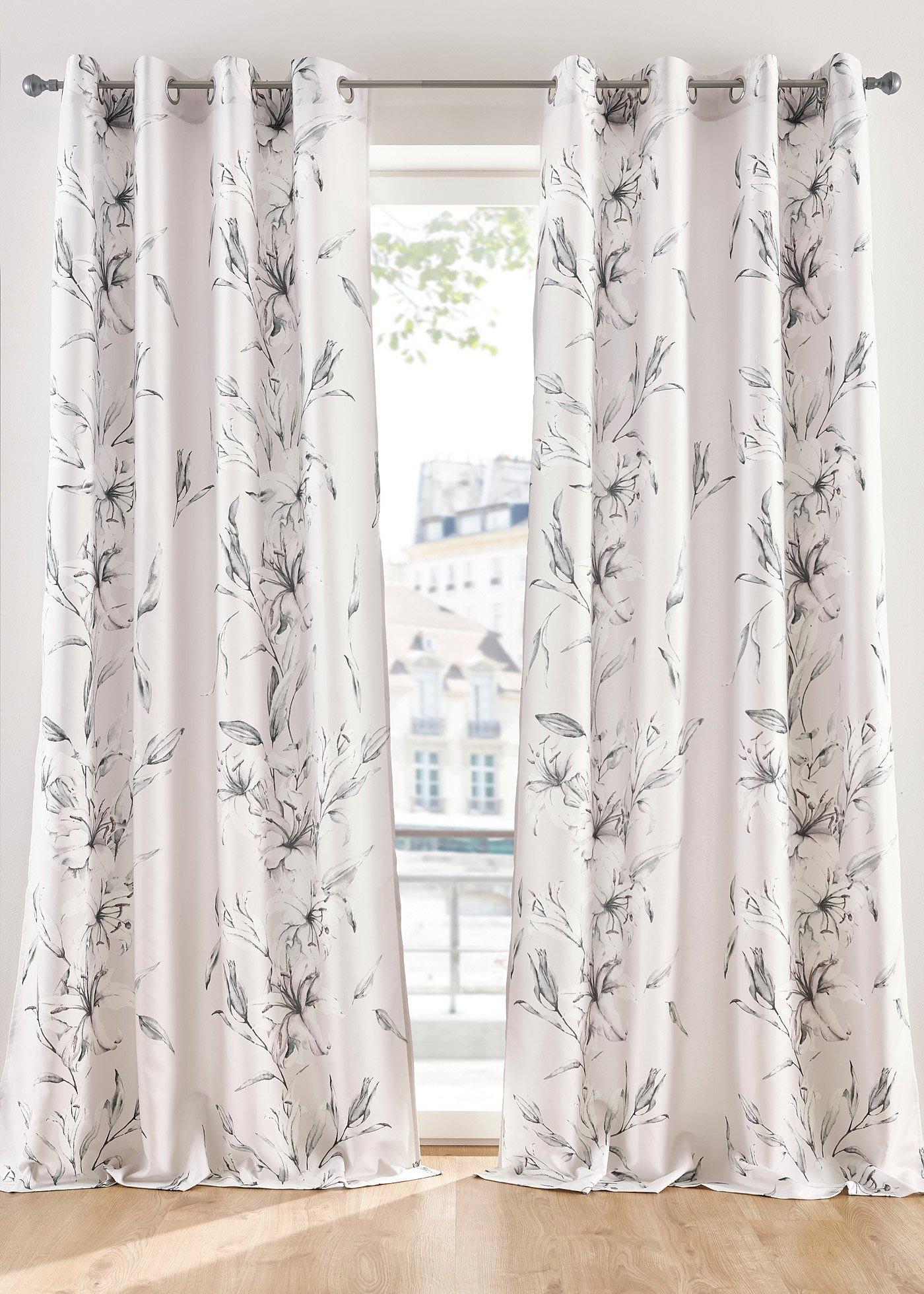 Panneau en microfibre avec imprimé floral (1 pce.)