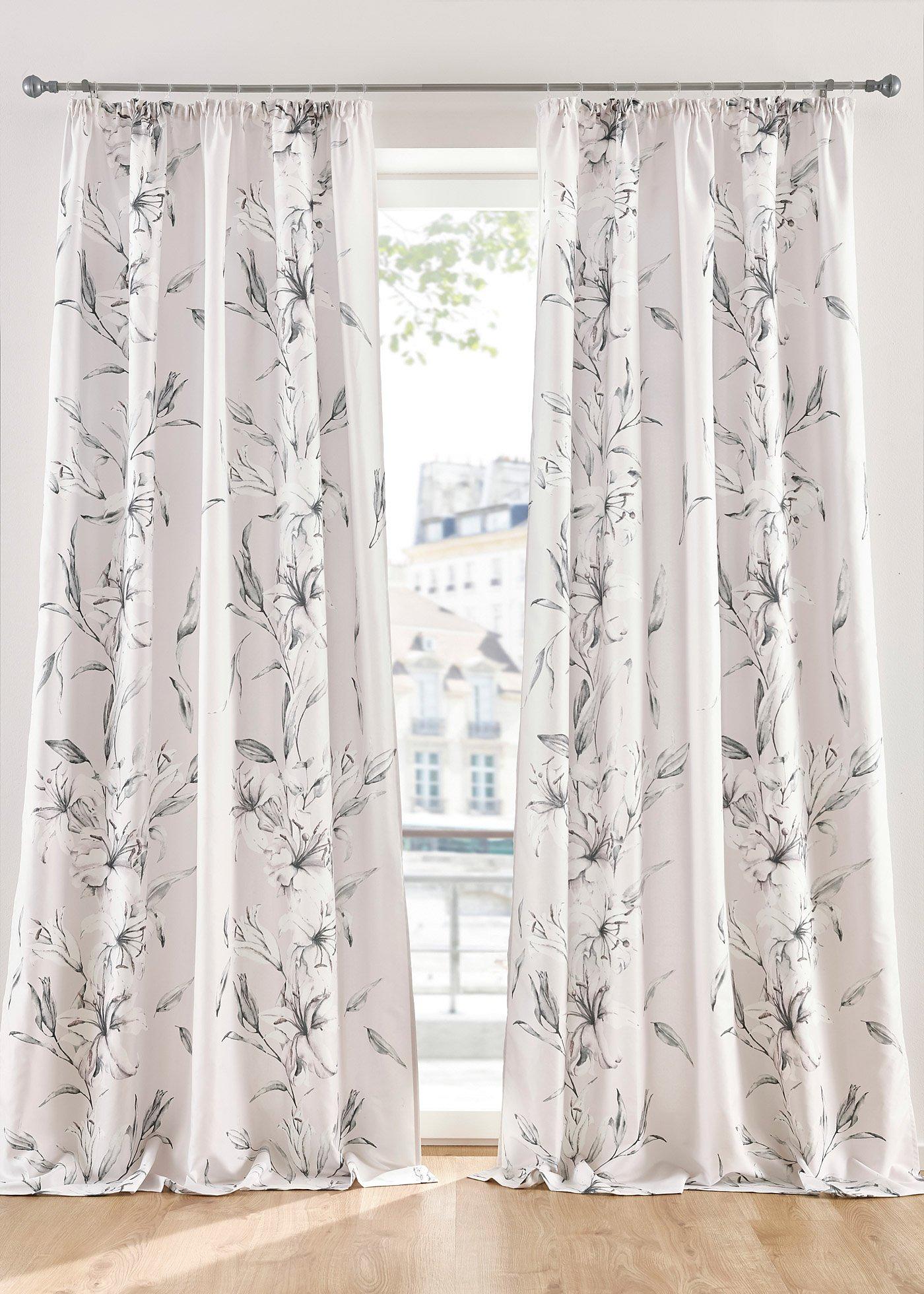 Panneau en microfibre avec imprimé floral (1 pce.)