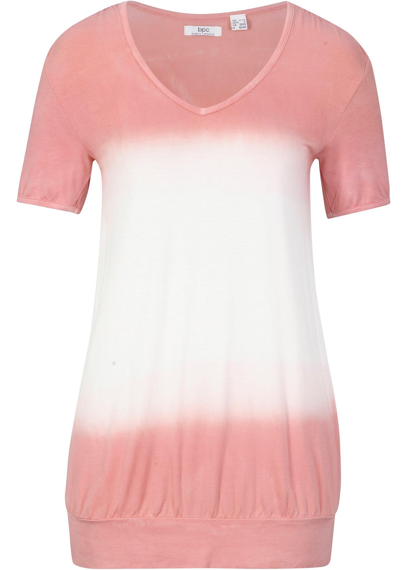 T-shirt avec dégradé de couleur, manches courtes