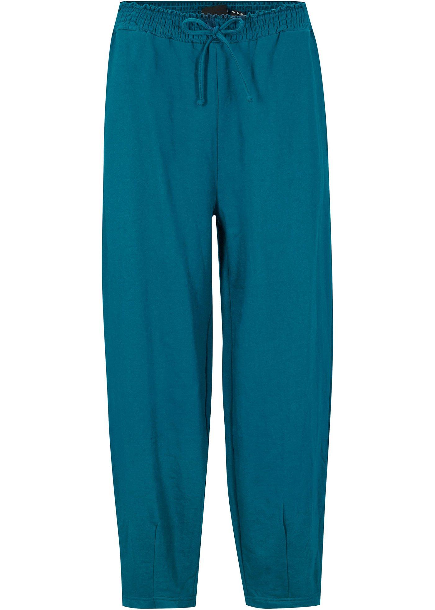 Pantalon en jersey avec jambes en O et taille confortable, longueur cheville