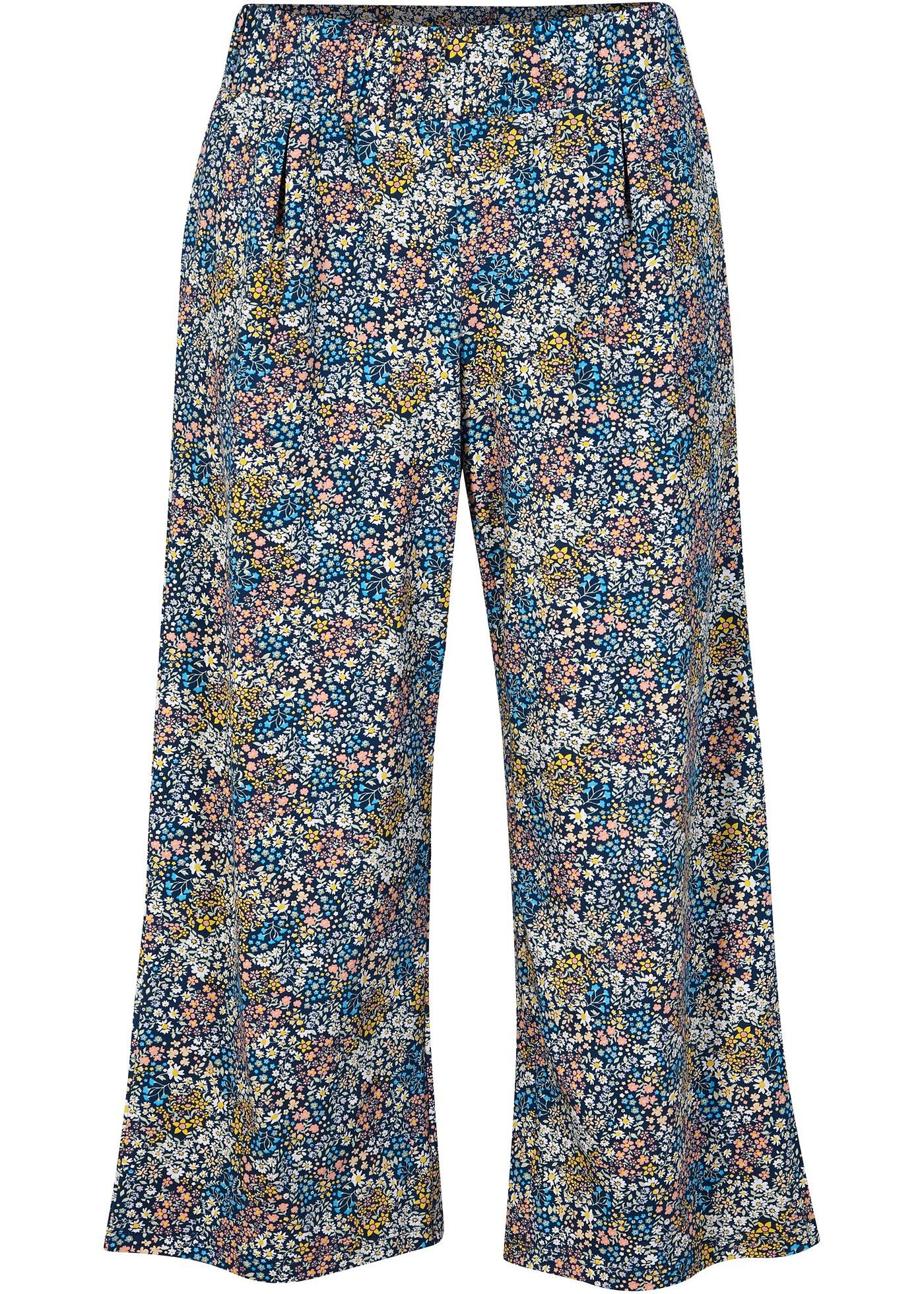 Jupe-culotte en jersey avec taille confortable, longueur 3/4