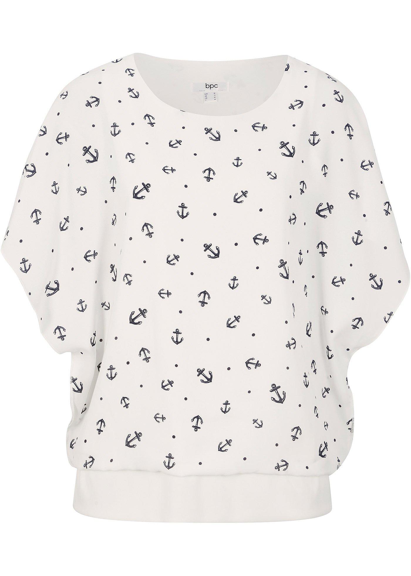 Image de Blouse en georgette, manches courtes