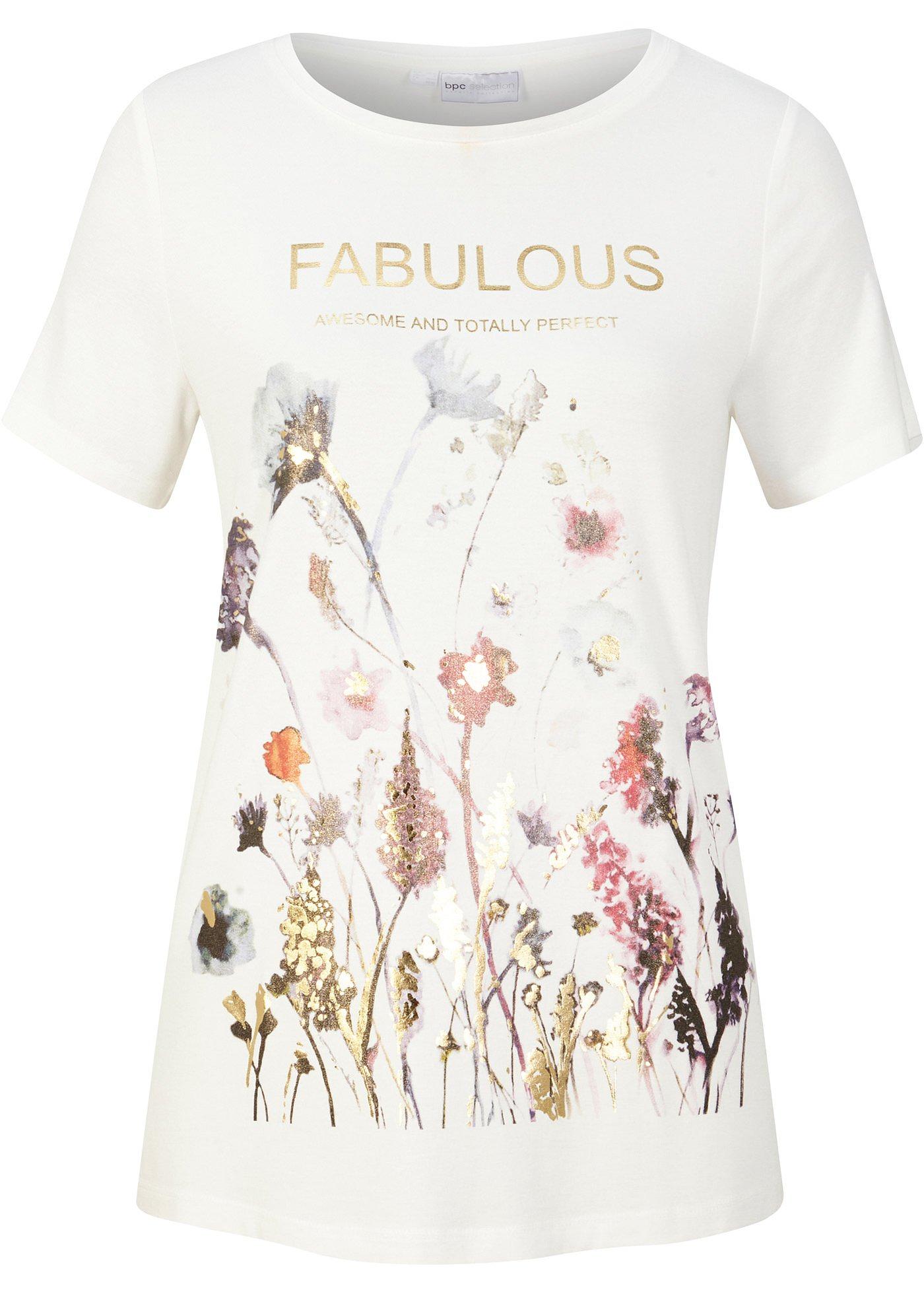 T-shirt en viscose à motif floral