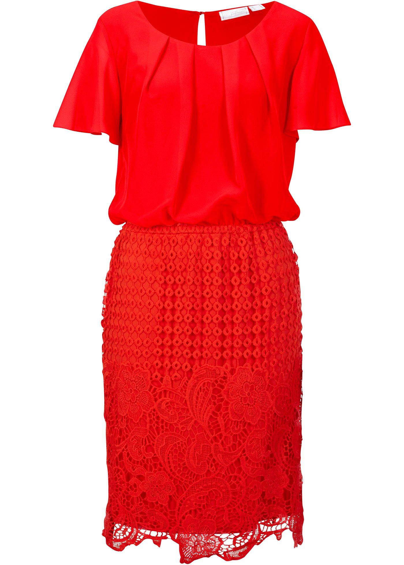 Robe en chiffon à dentelle