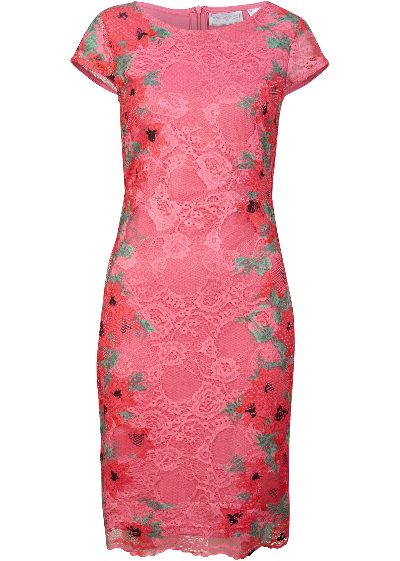 Robe en dentelle imprimée