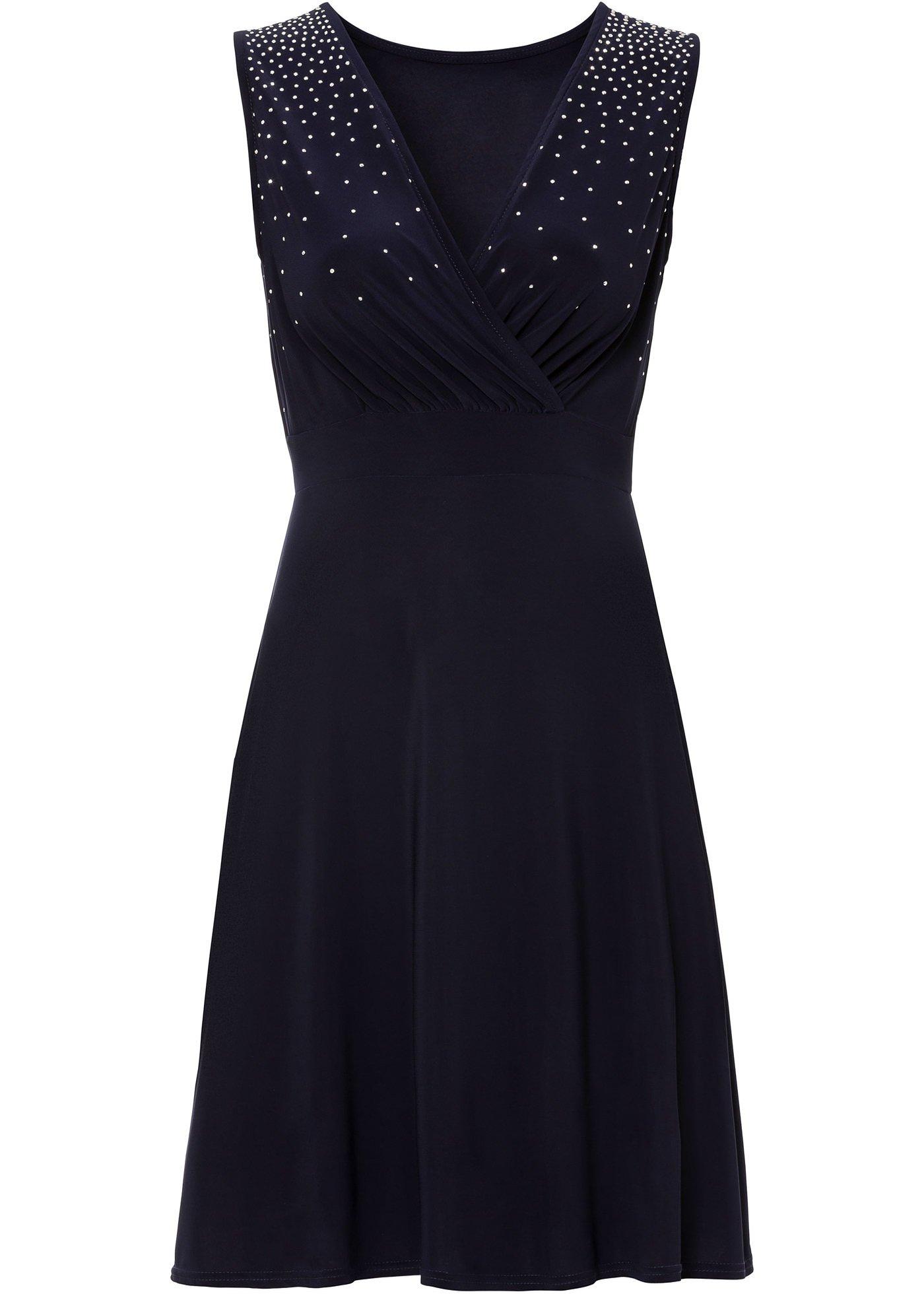 Robe avec application en strass