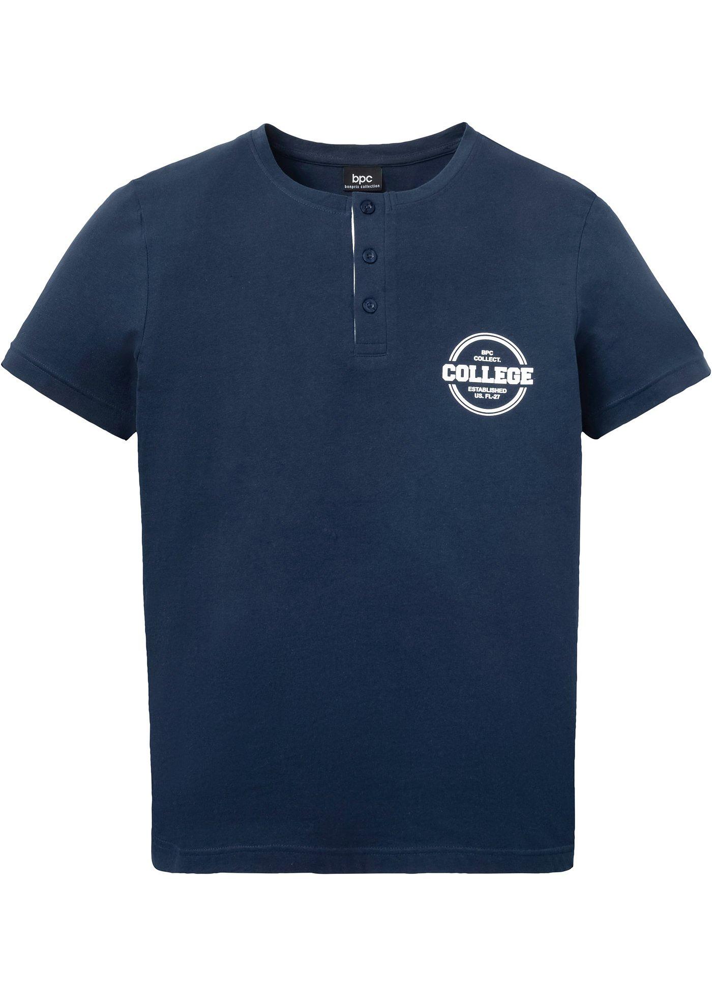 T-shirt col Henley