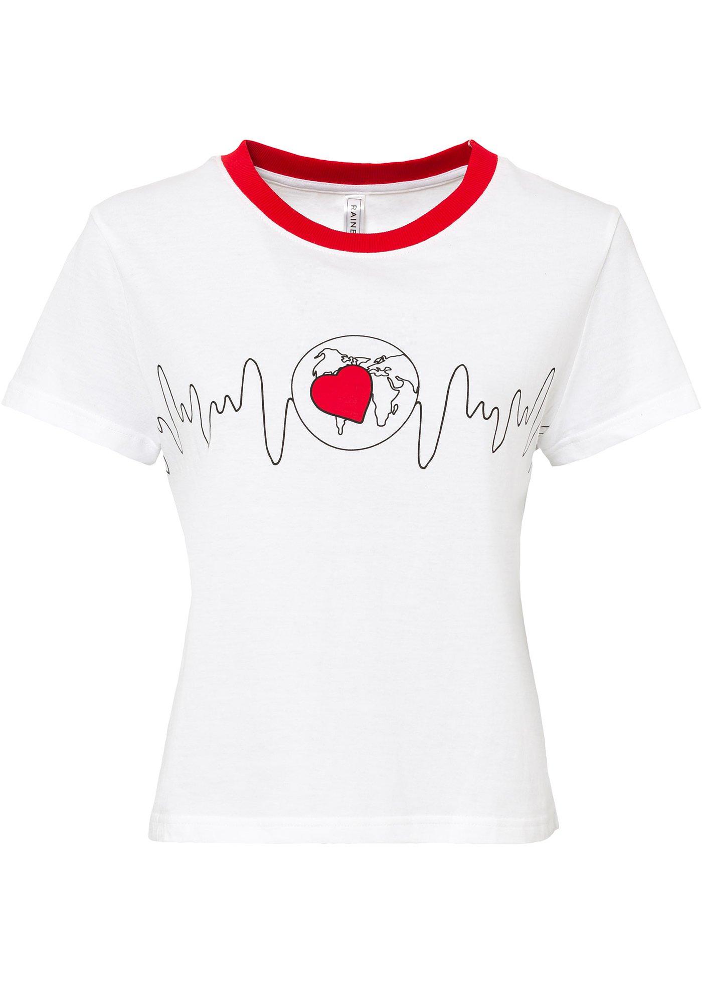 T-shirt manches courtes avec imprimé en coton bio