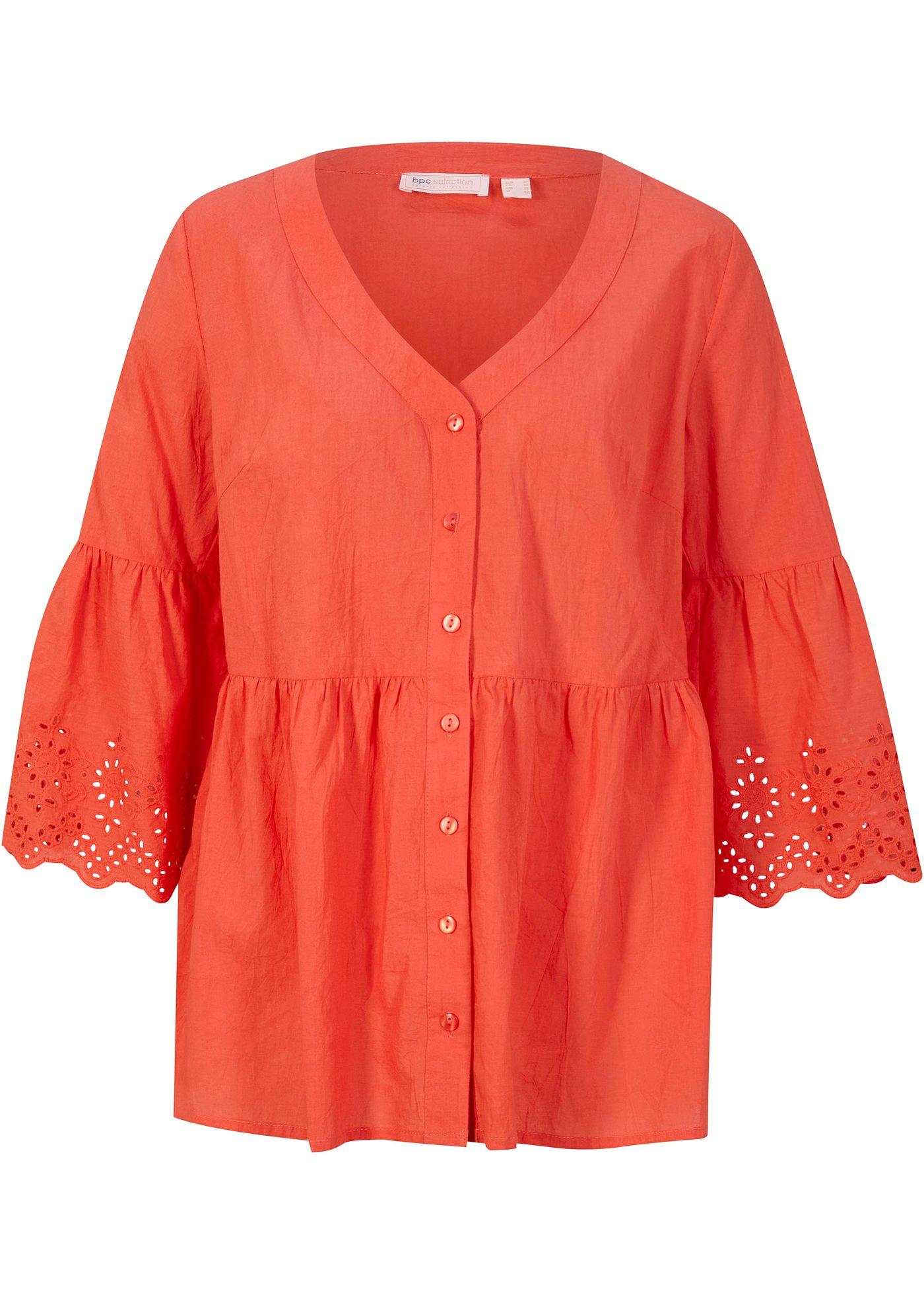 Blouse à manches volantées