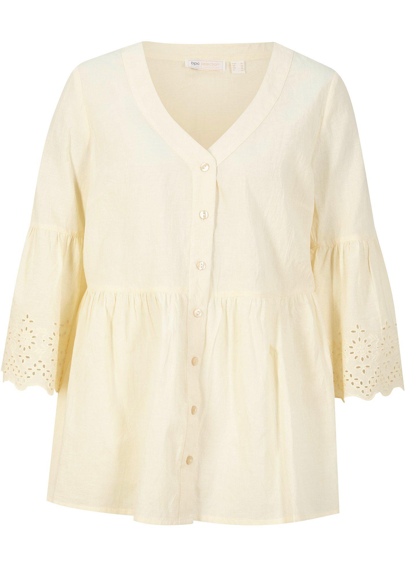 Blouse à manches volantées