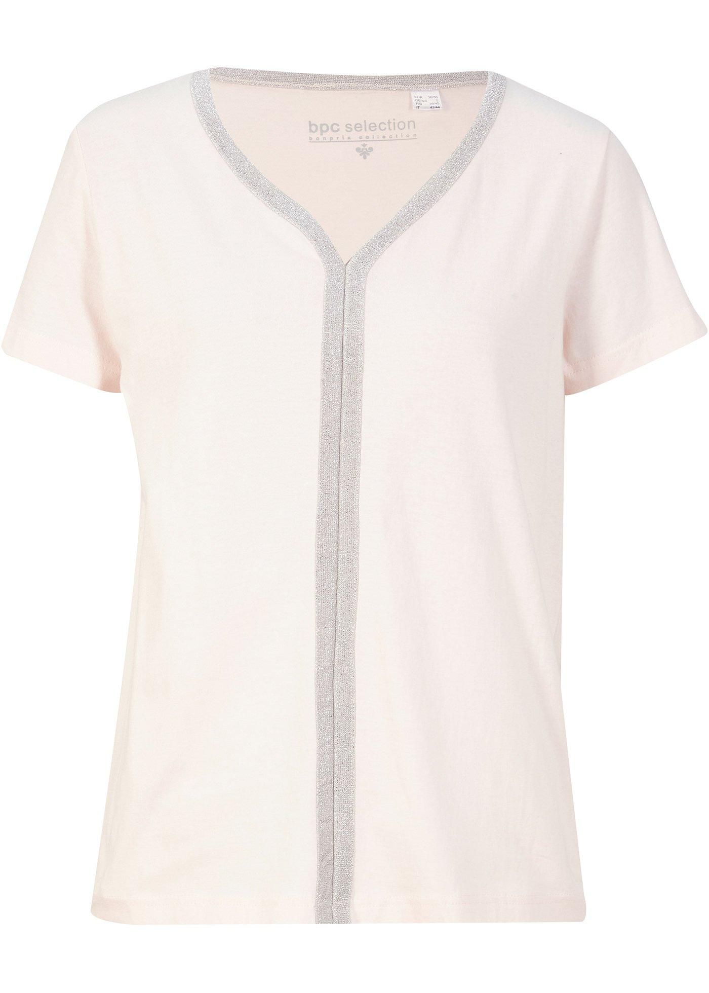 T-shirt avec bordure pailletée