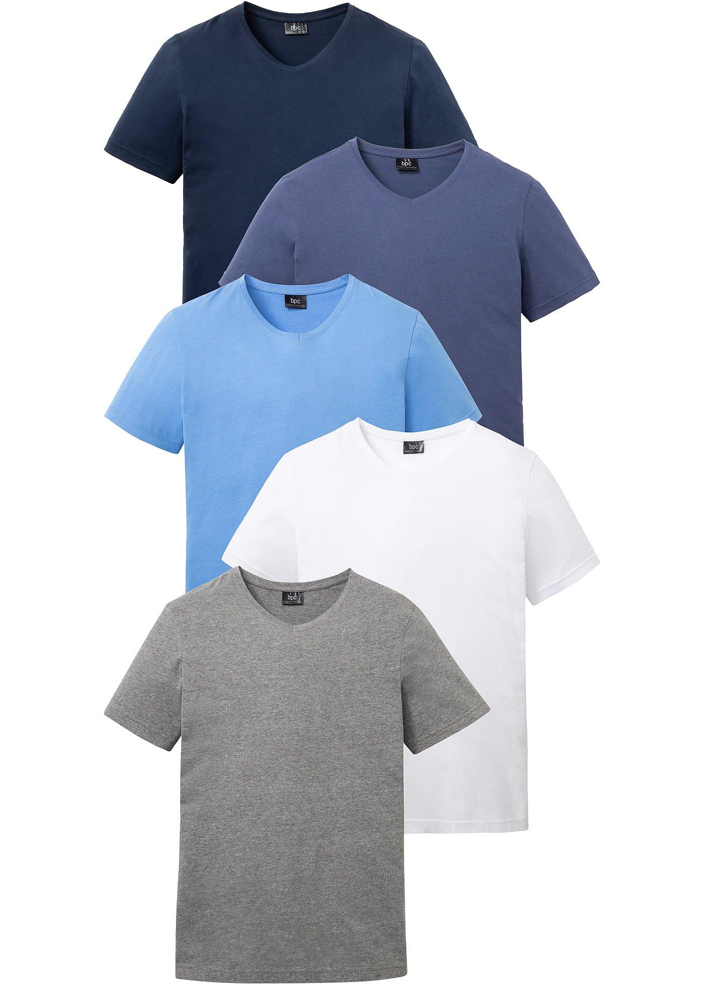 Lot de 5 T-shirts col V