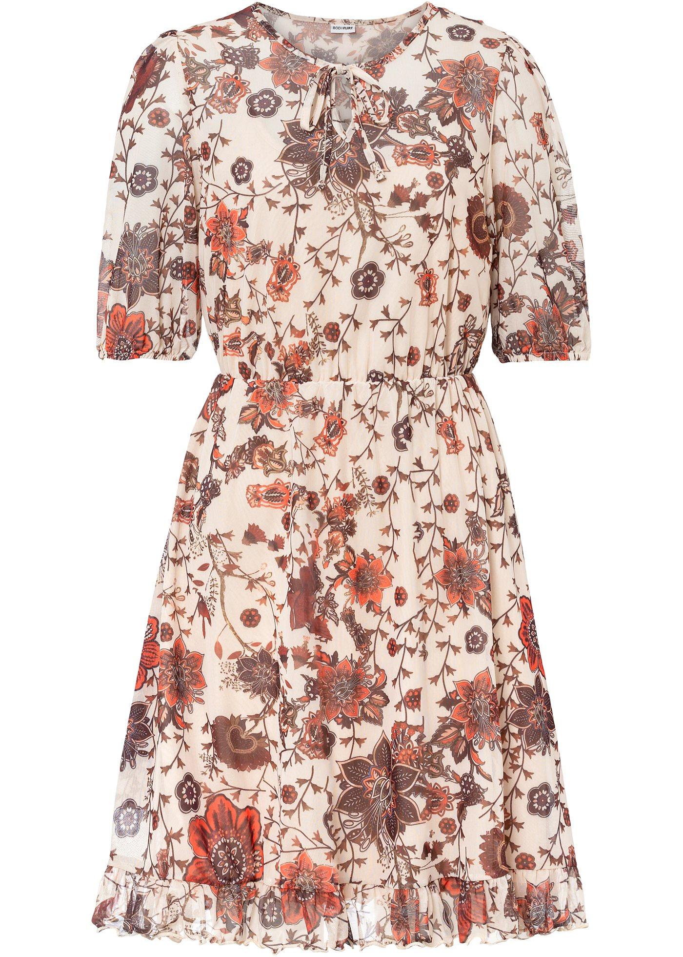 Robe en mesh imprimée