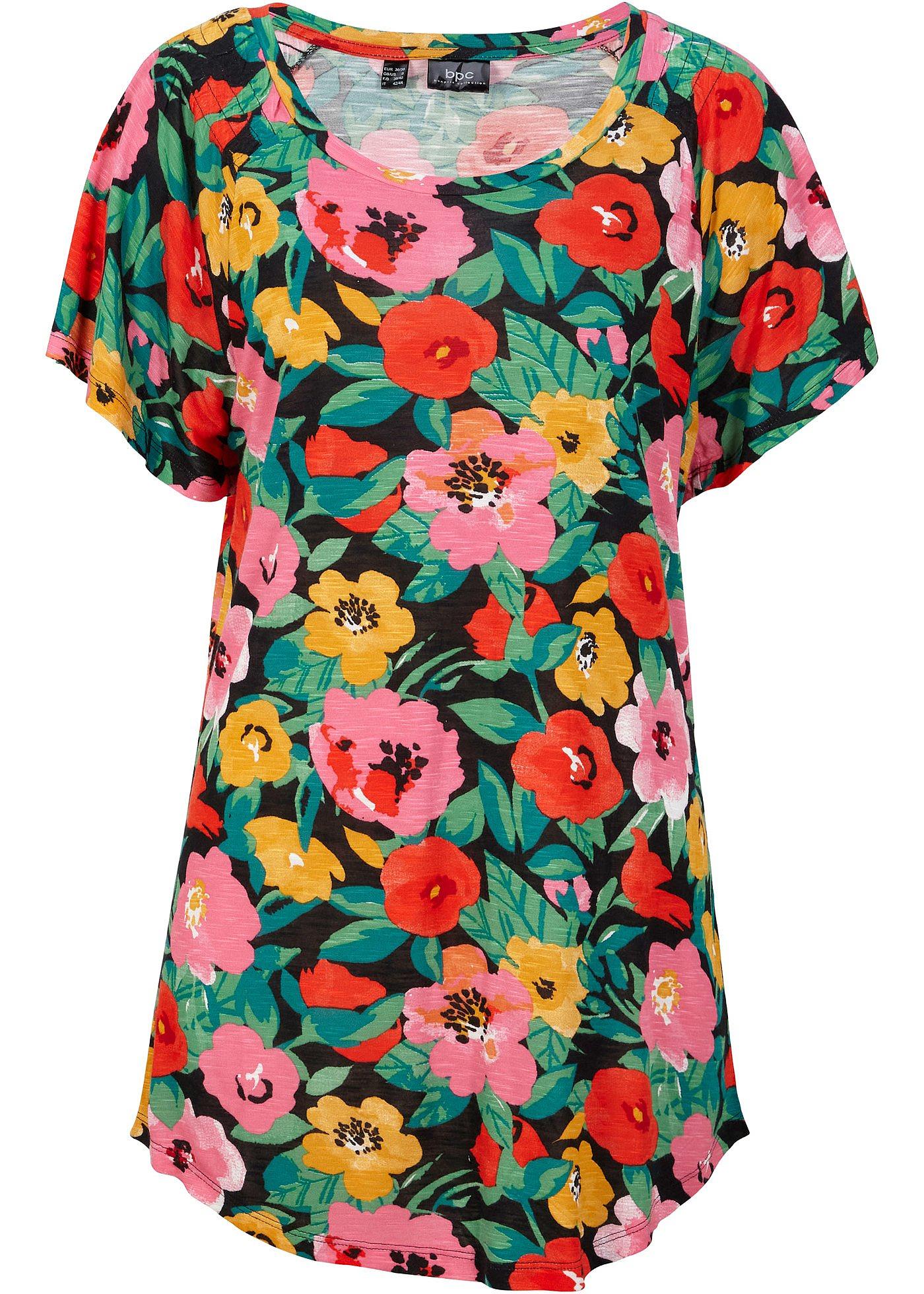 T-shirt fil flammé à manches papillon